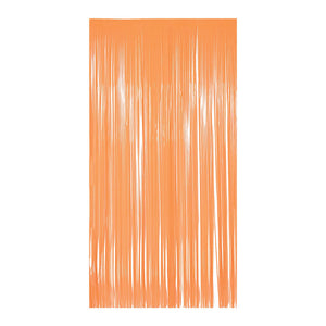 1-Ply Plastic Fringe Curtain neon orange