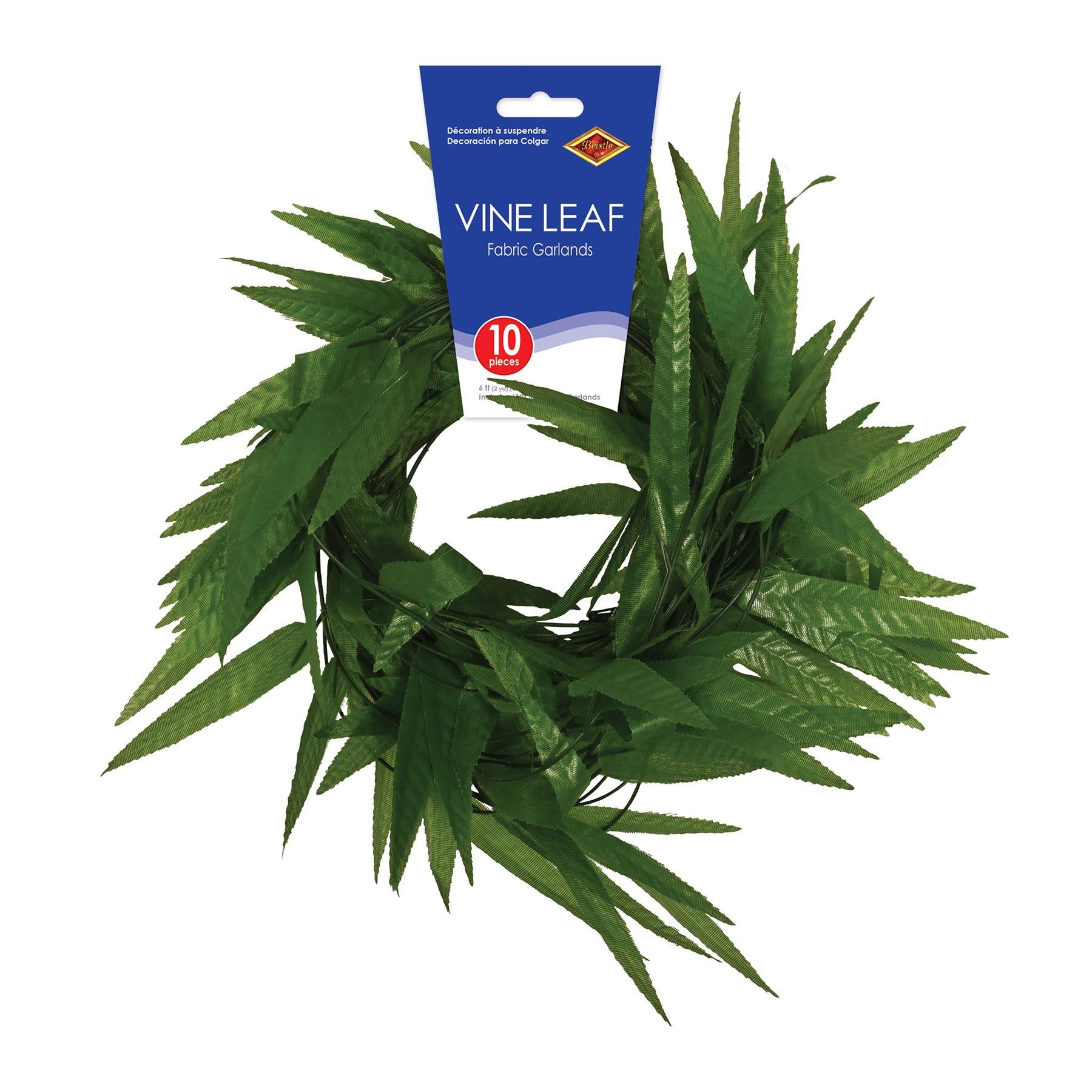 Fabric Vine Leaf Garlands - Jungle Themed - 6 Feet