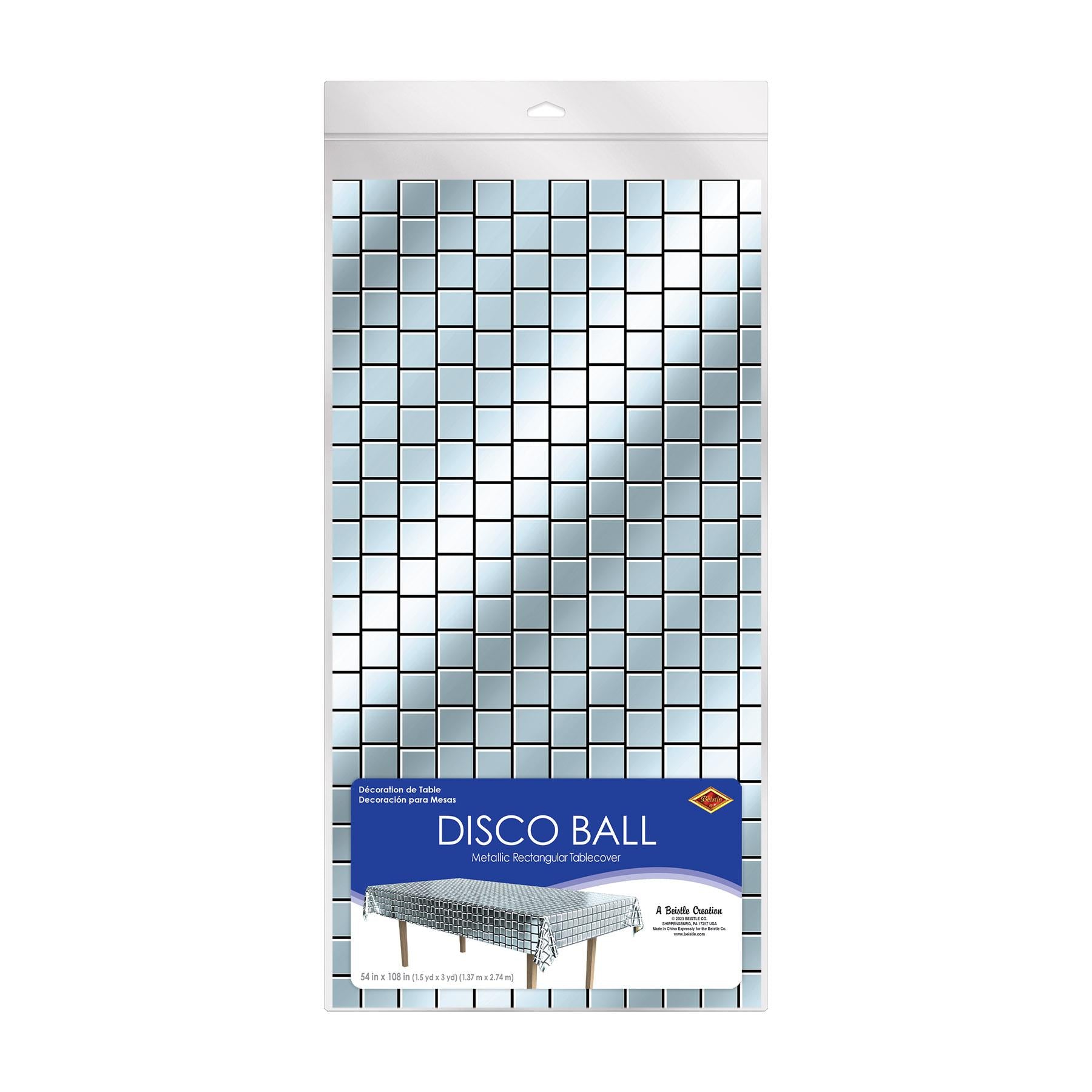 Metallic Disco Ball Tablecover