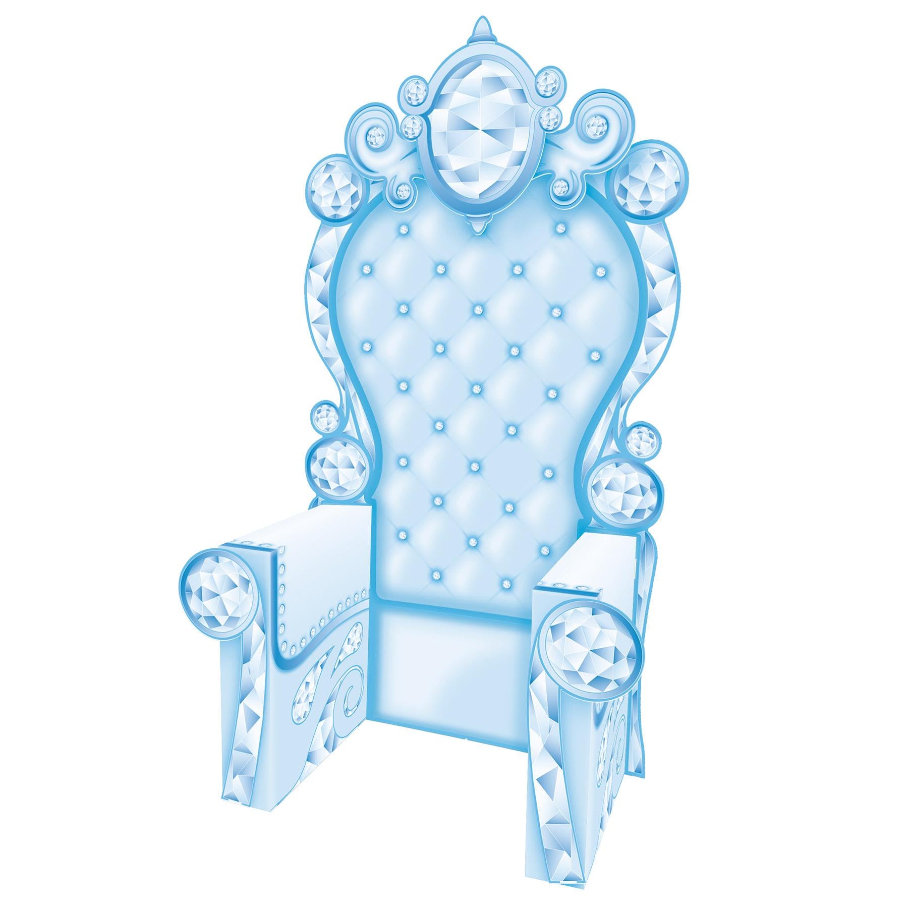 3-D Winter Wonderland Ice Crystal Throne Prop