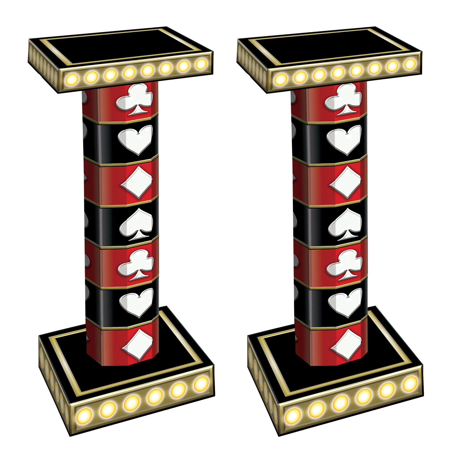 Casino 3-D Short Column Props (2 per Case)