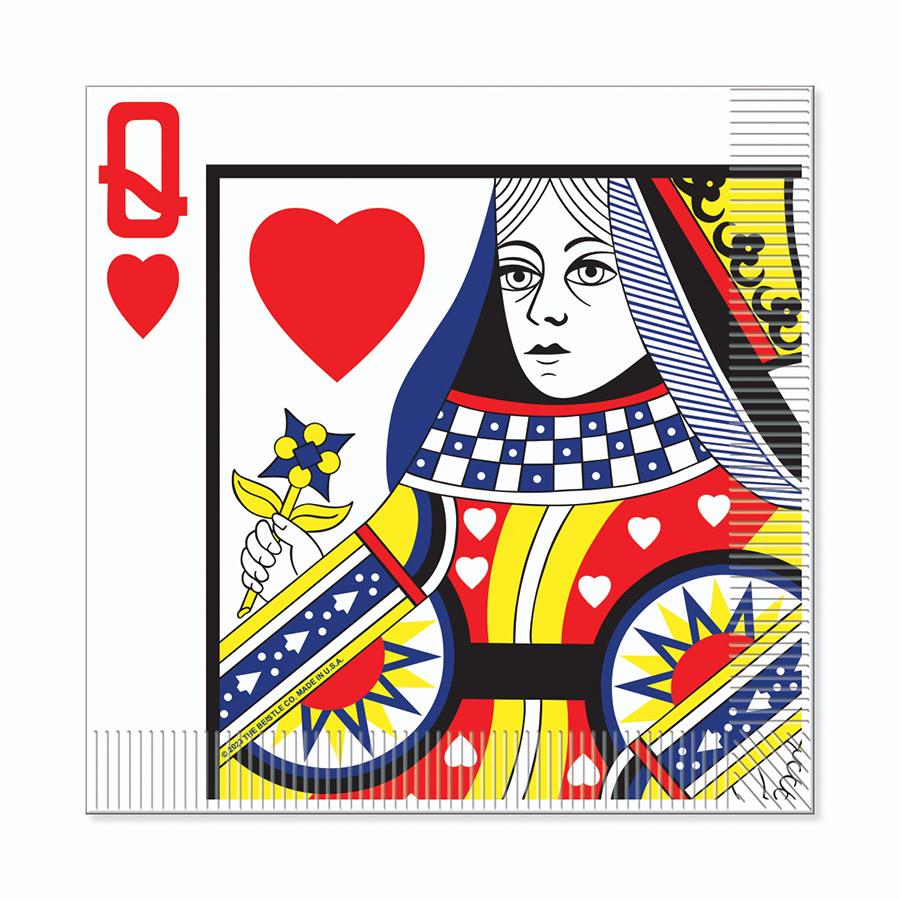 Queen Of Hearts Luncheon Napkins (16 per Package)