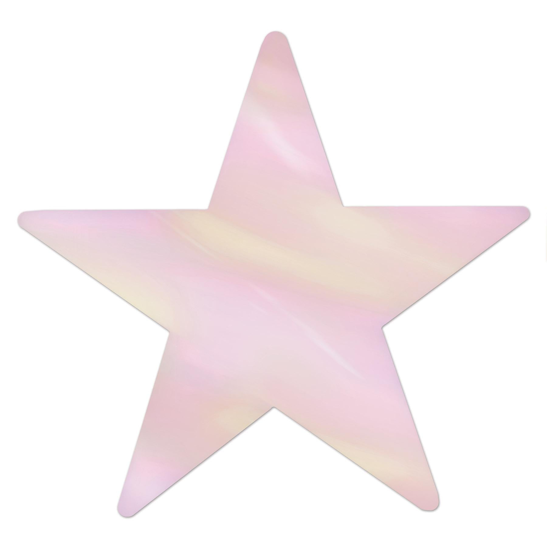 Beistle Metallic Star Party Cutouts opalescent (12/Pkg)