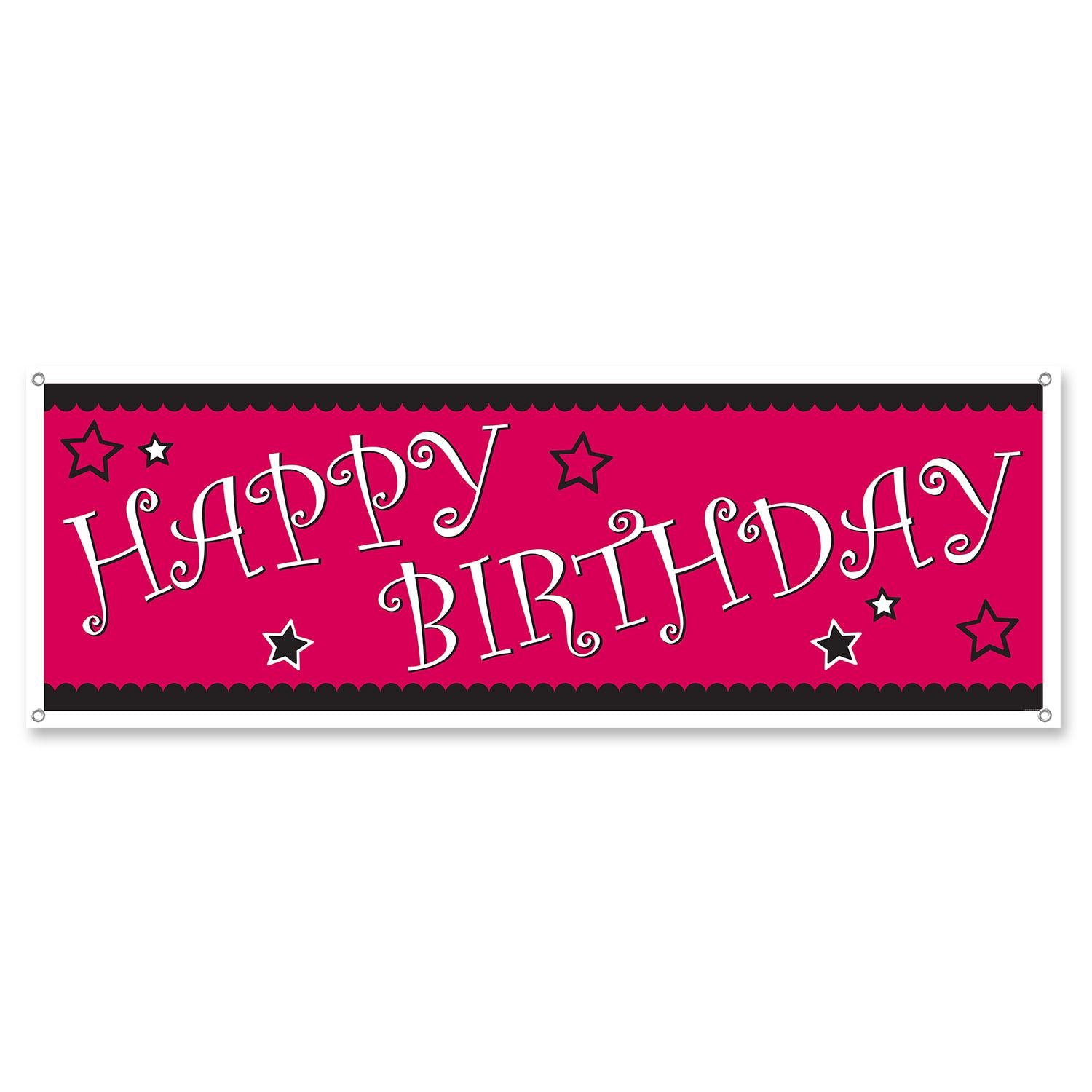 Beistle Happy Birthday Party Sign Banner