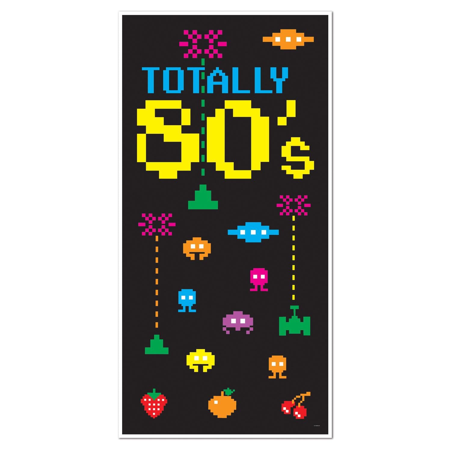 Beistle 80's Party Door Cover