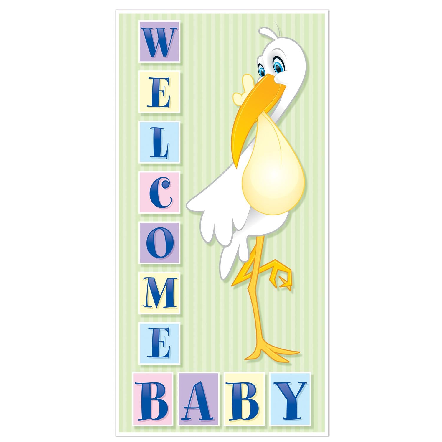 Beistle Welcome Baby Door Cover