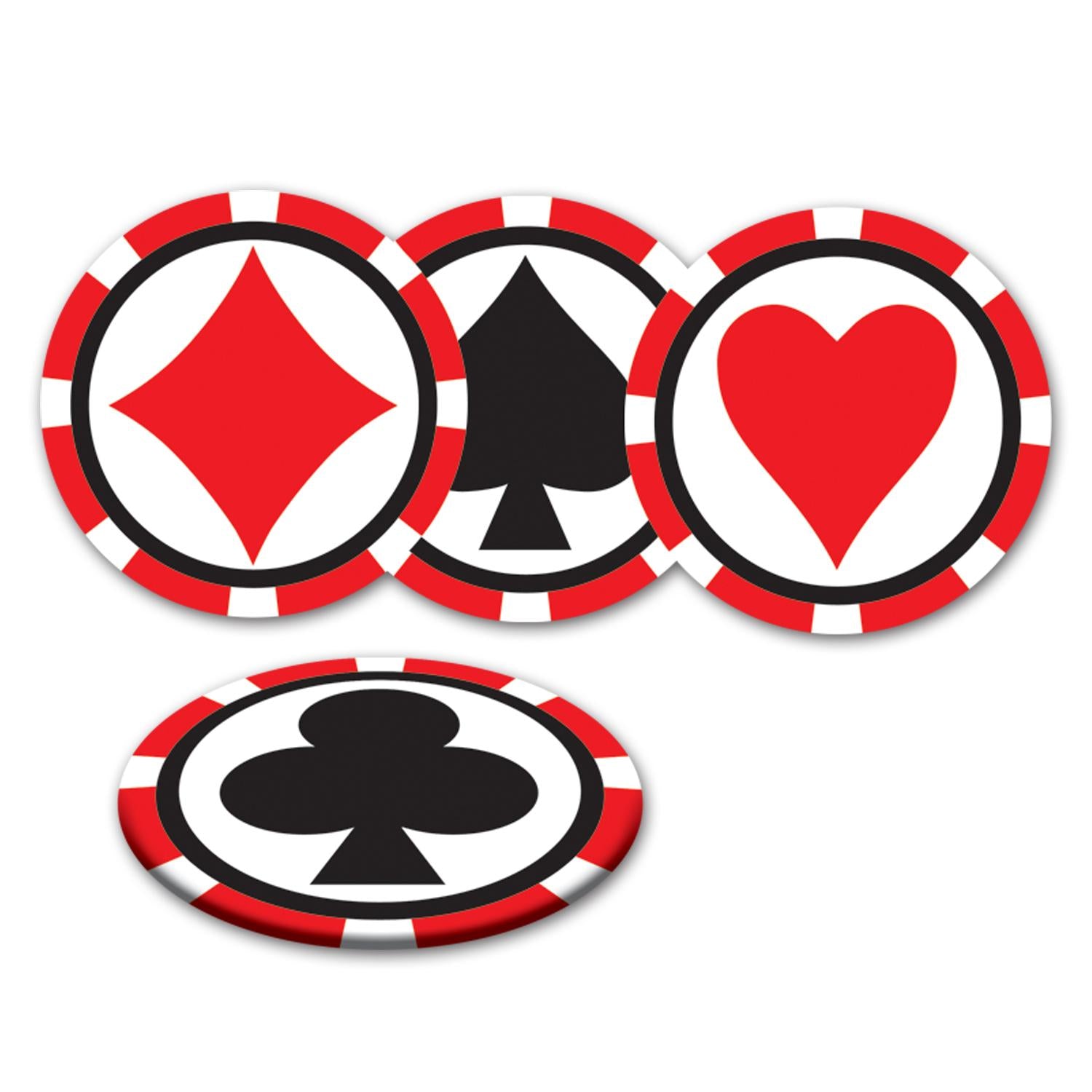 Beistle Casino Party Coasters (8/Pkg)