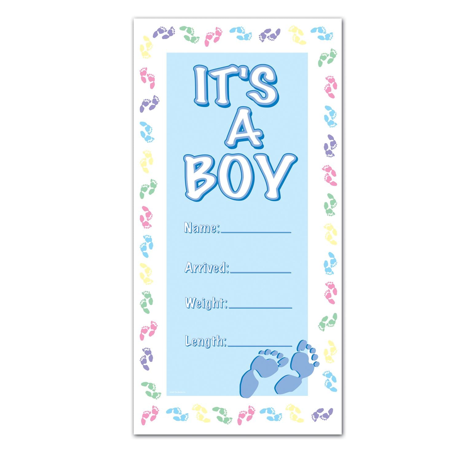 Beistle It's A Boy Door Cover