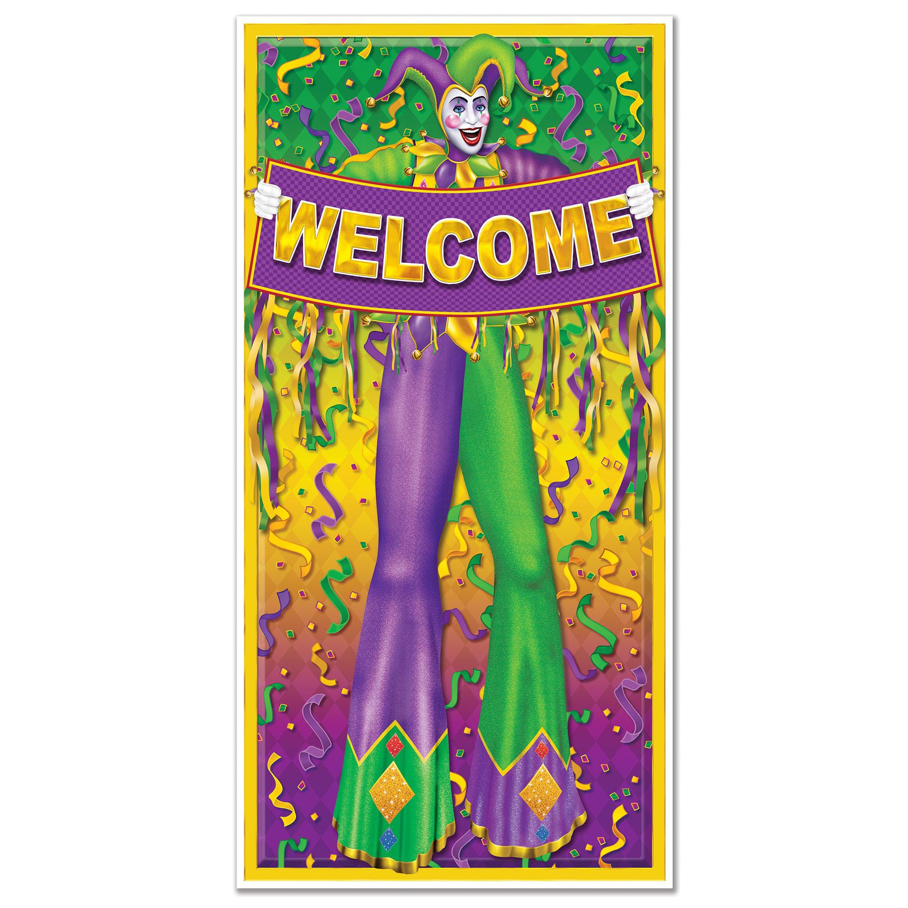 Beistle Mardi Gras Door Cover