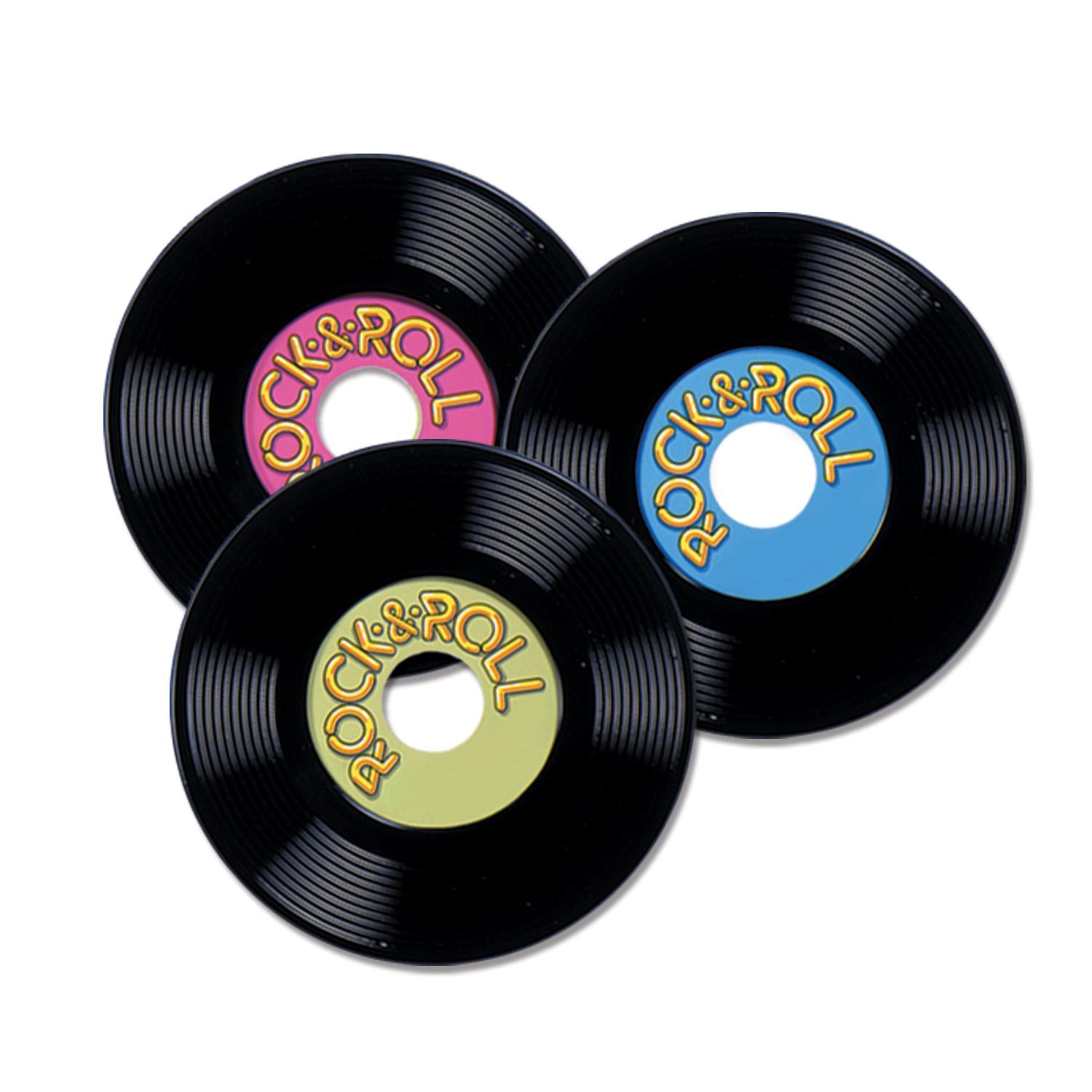 Beistle Personalize Plastic Party Records (3/Pkg)