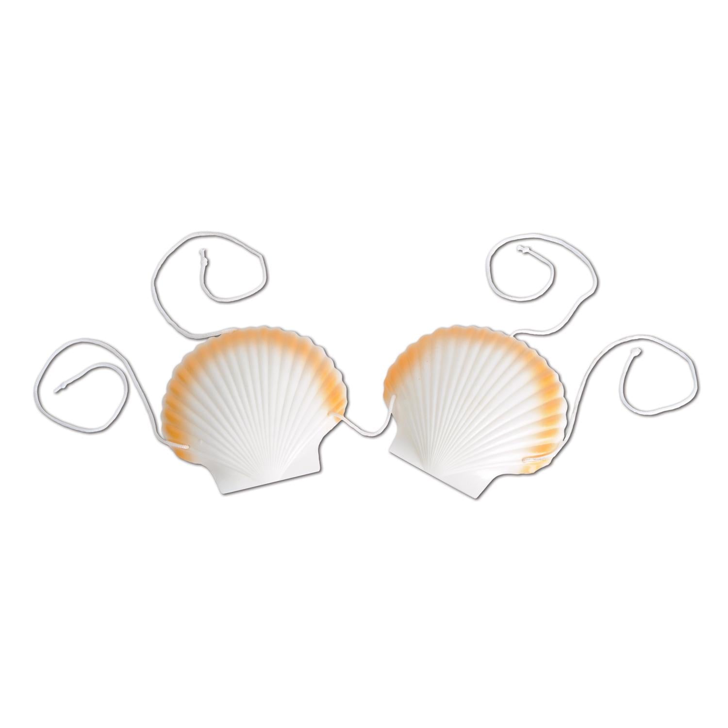 Beistle Luau Party Plastic Shell Bikini Top