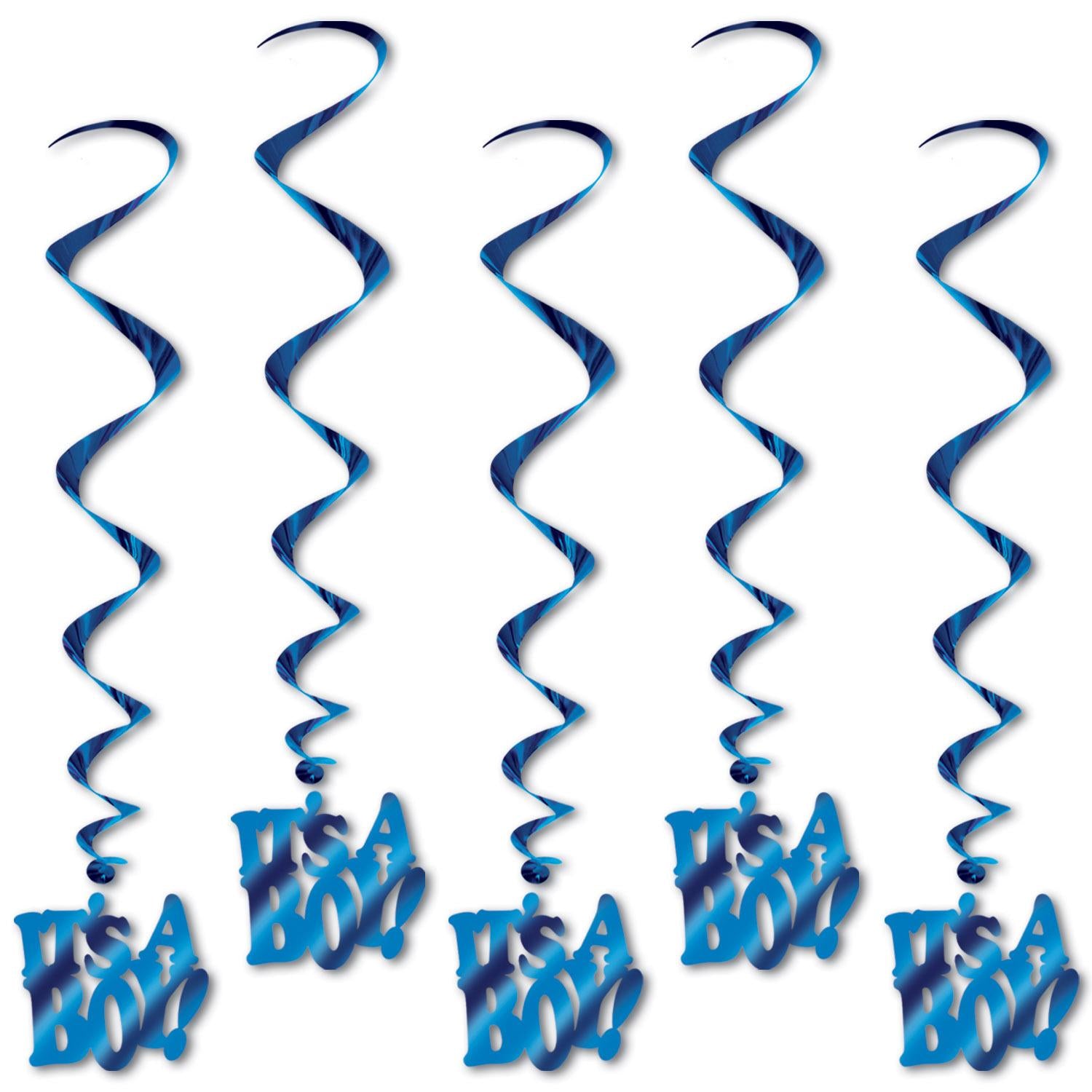 Beistle It's A Boy! Whirls (5/Pkg)