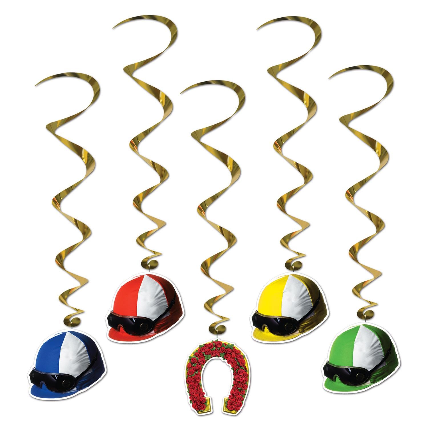 Beistle Jockey Helmet Party Whirls (5/Pkg)