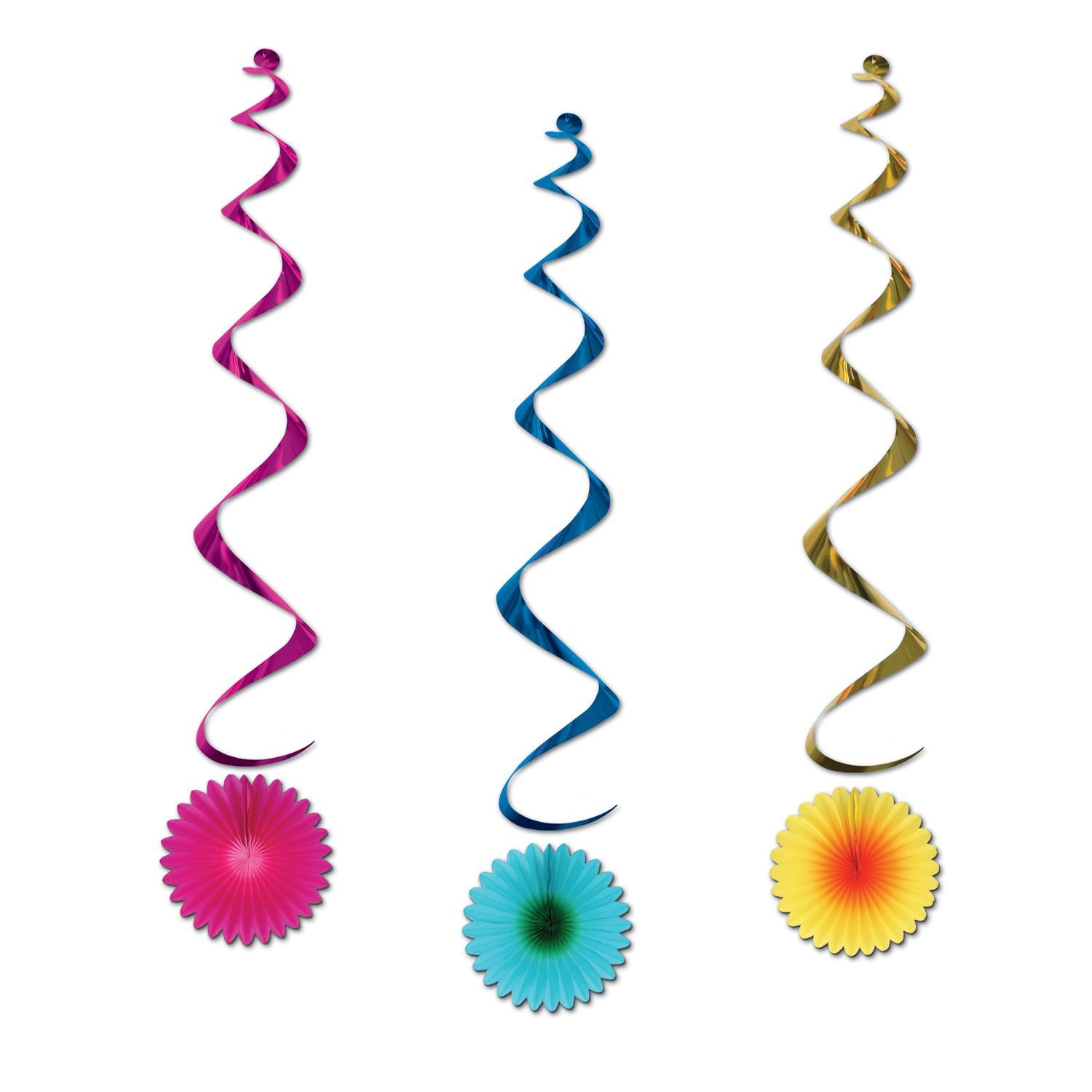 Beistle Tissue Flower Party Whirls (3/Pkg)