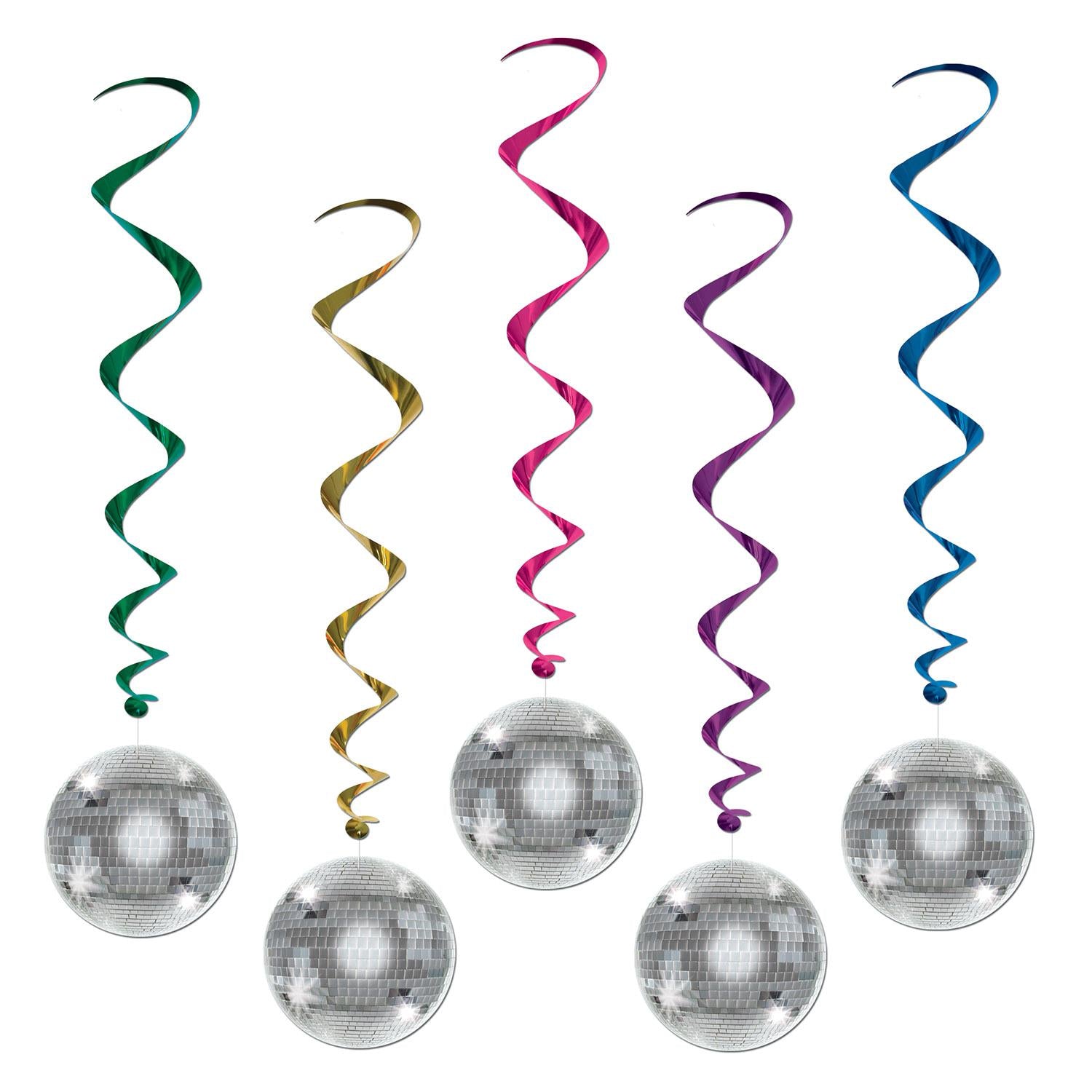 Beistle Disco Ball Party Whirls (5/Pkg)