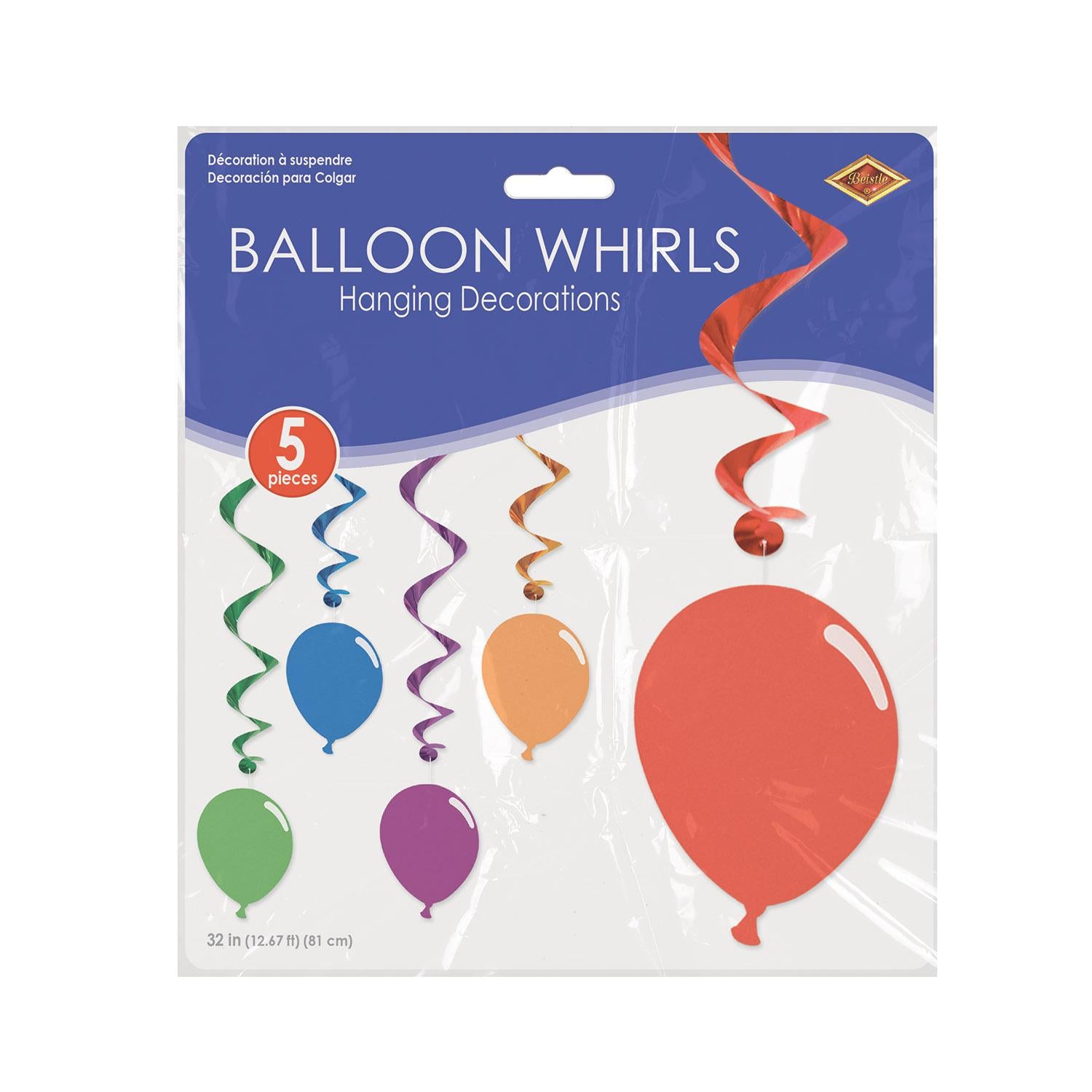 Beistle Balloon Whirls (5/Pkg)