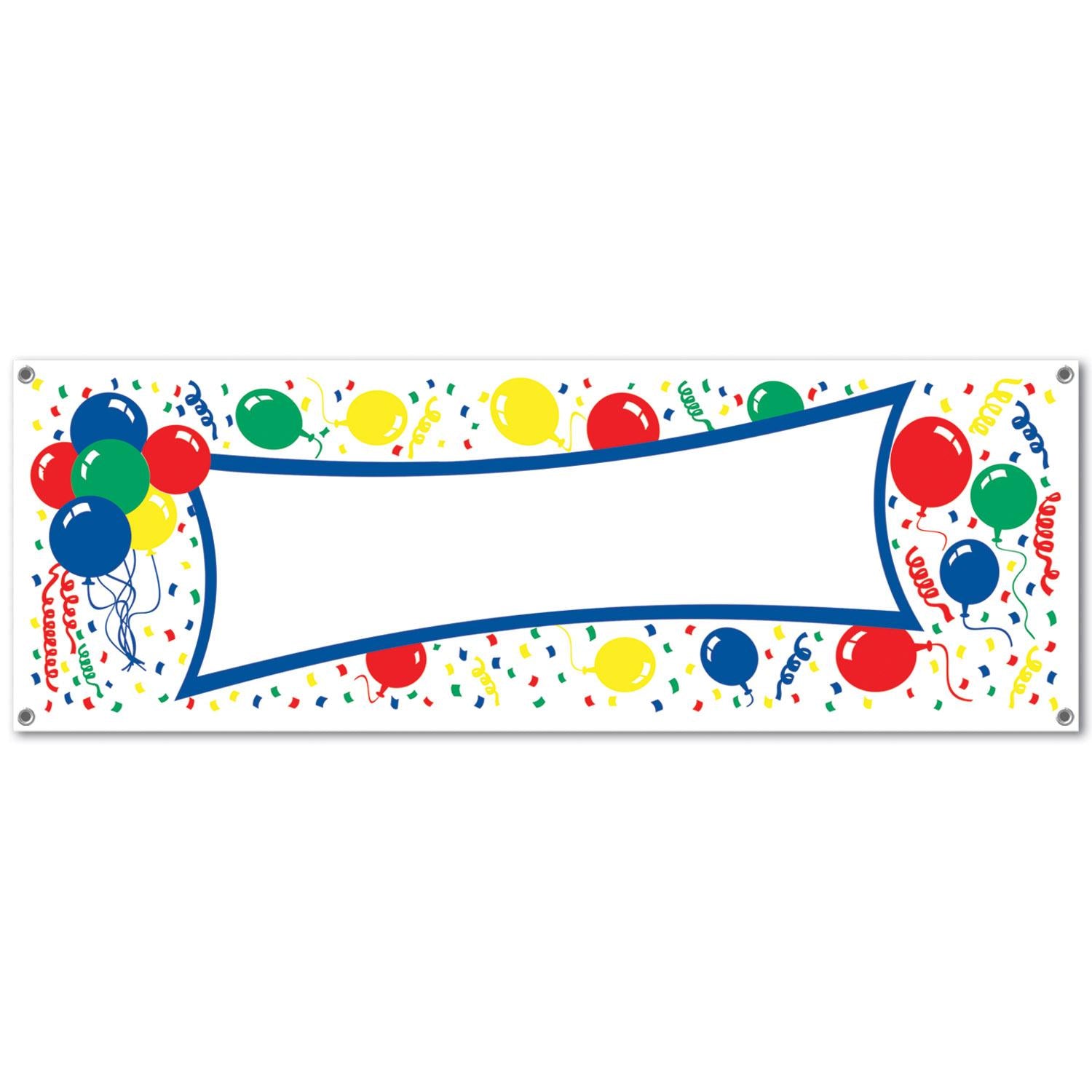 Beistle Balloons Party Sign Banner