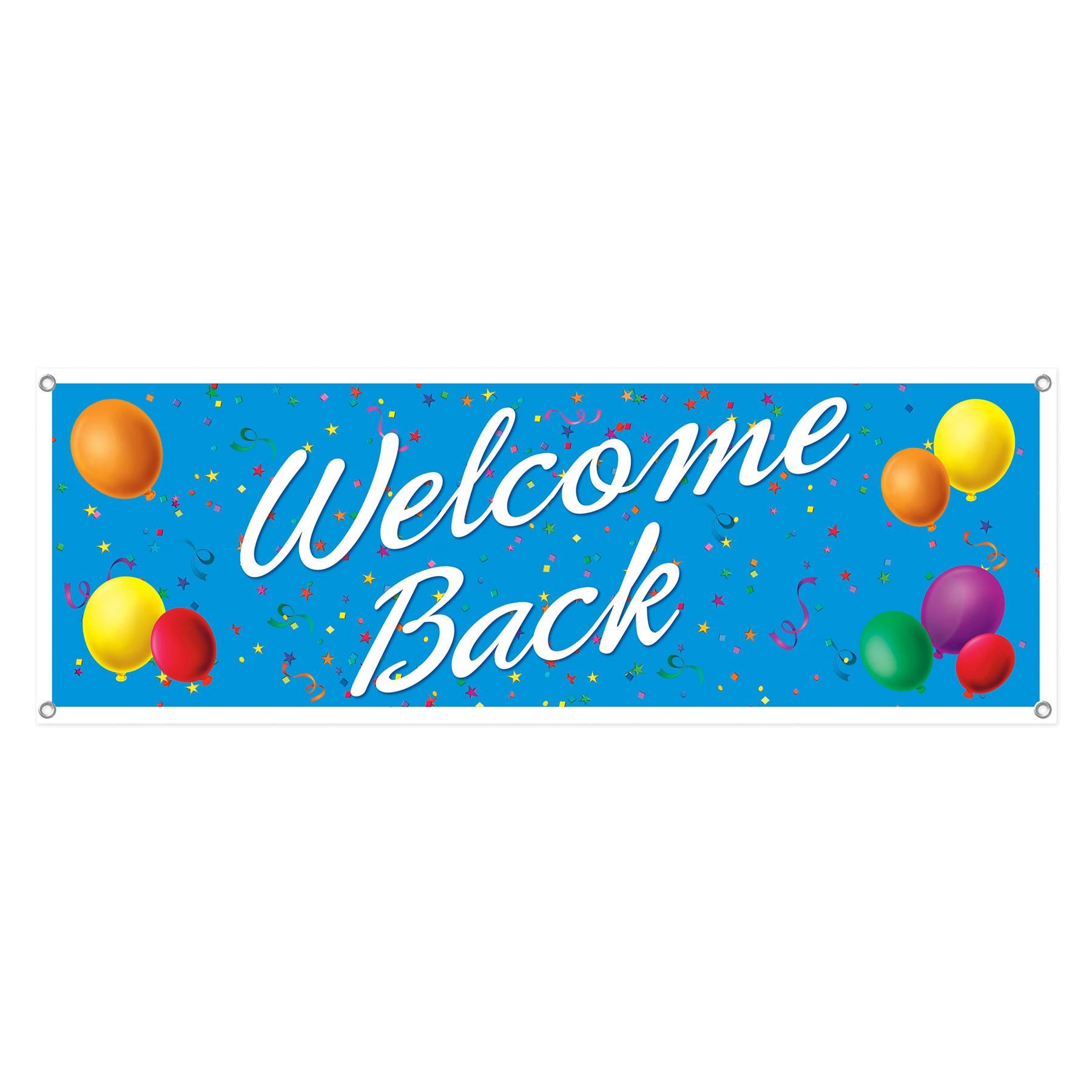 Beistle Welcome Back Party Sign Banner