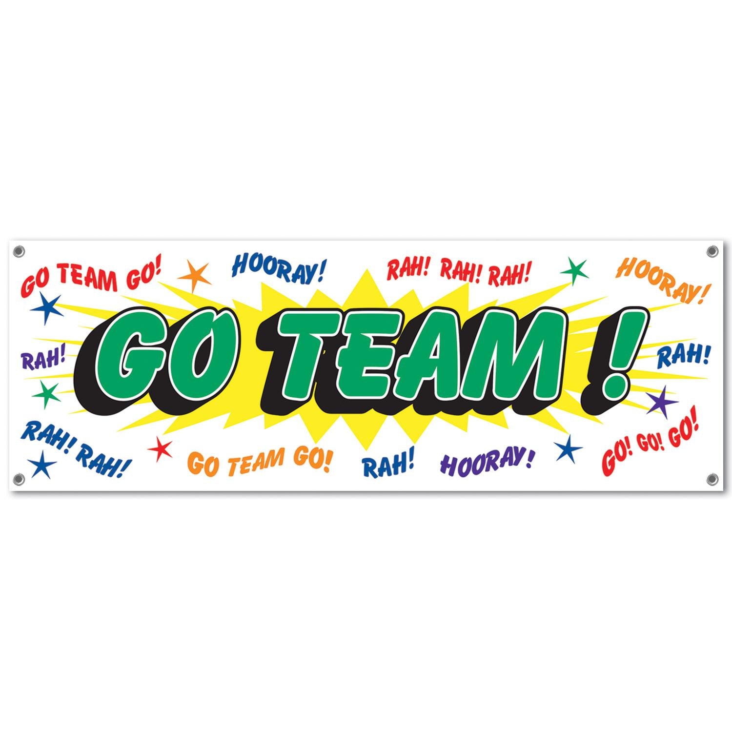 Beistle Go Team! Party Sign Banner