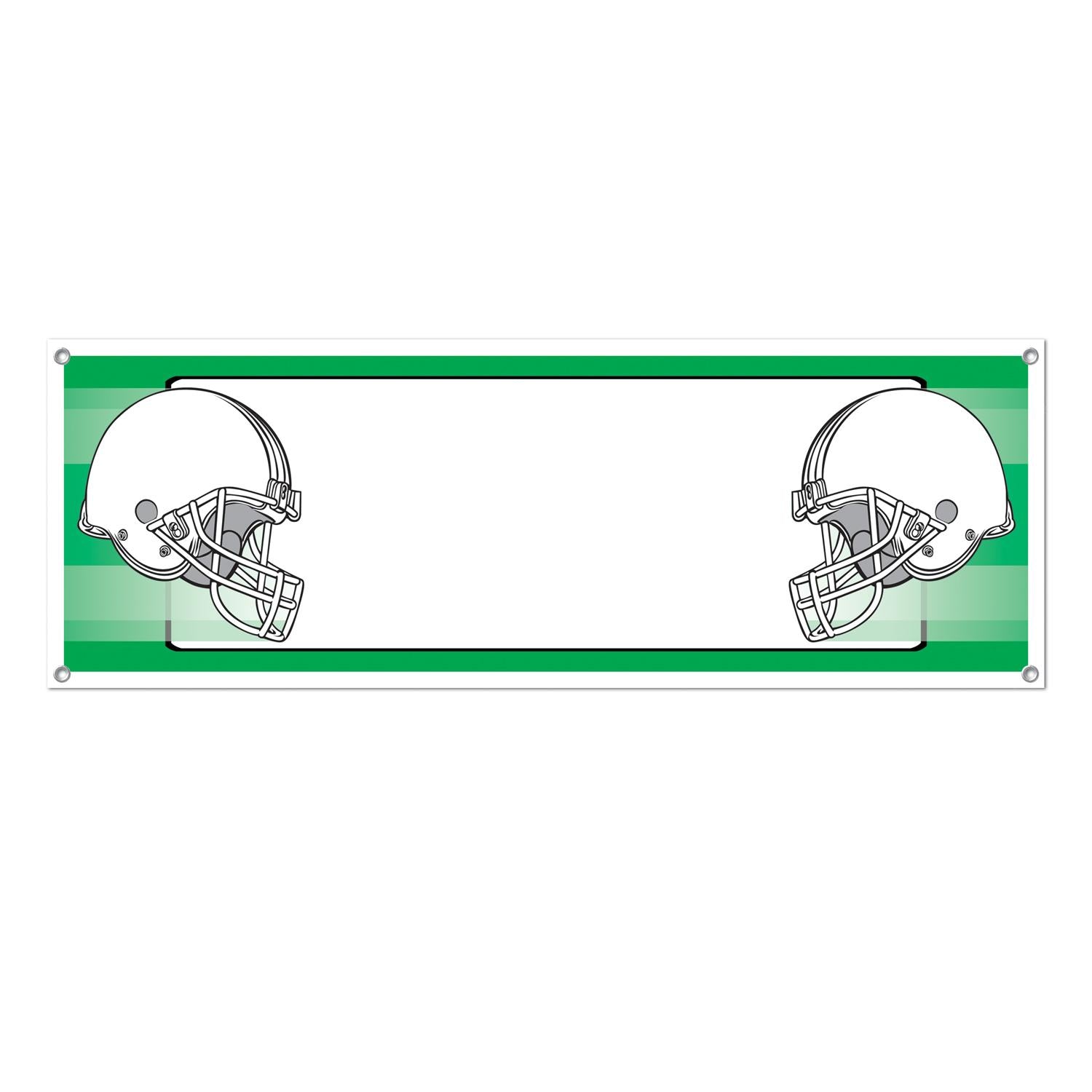 Beistle Opposing Helmets Party Sign Banner