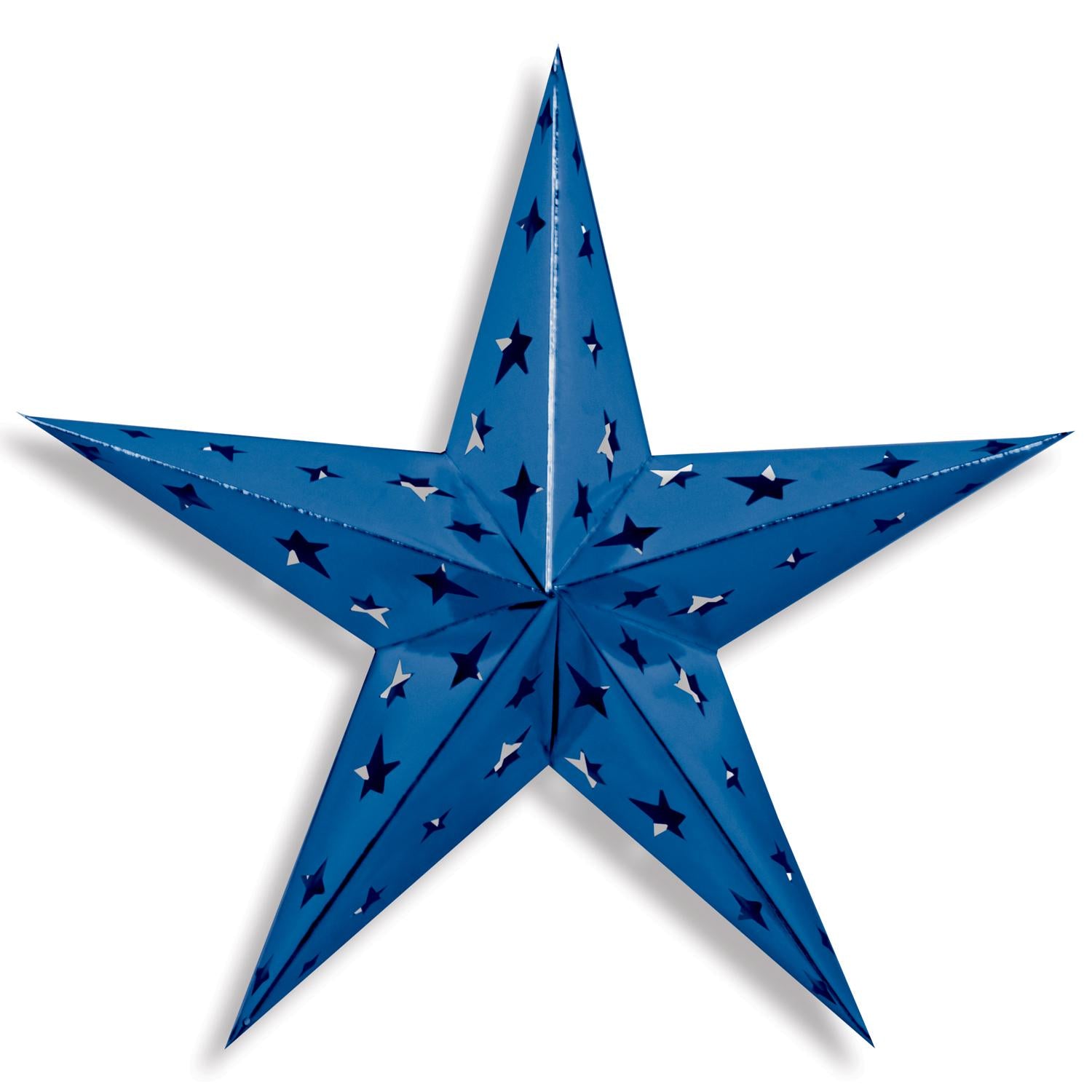 Beistle 24 Inch Dimensional Foil Party Star - blue