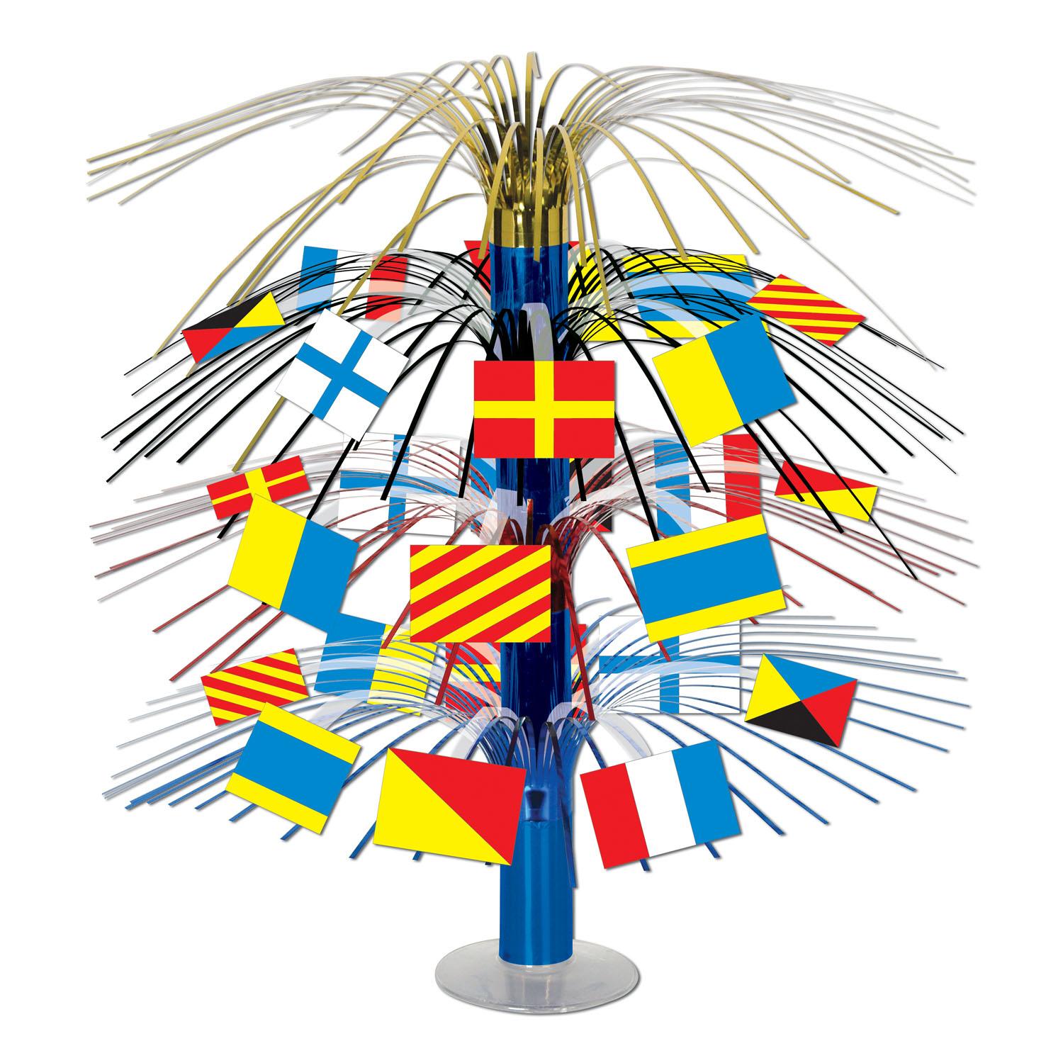 Beistle Nautical Flag Cascade Party Centerpiece