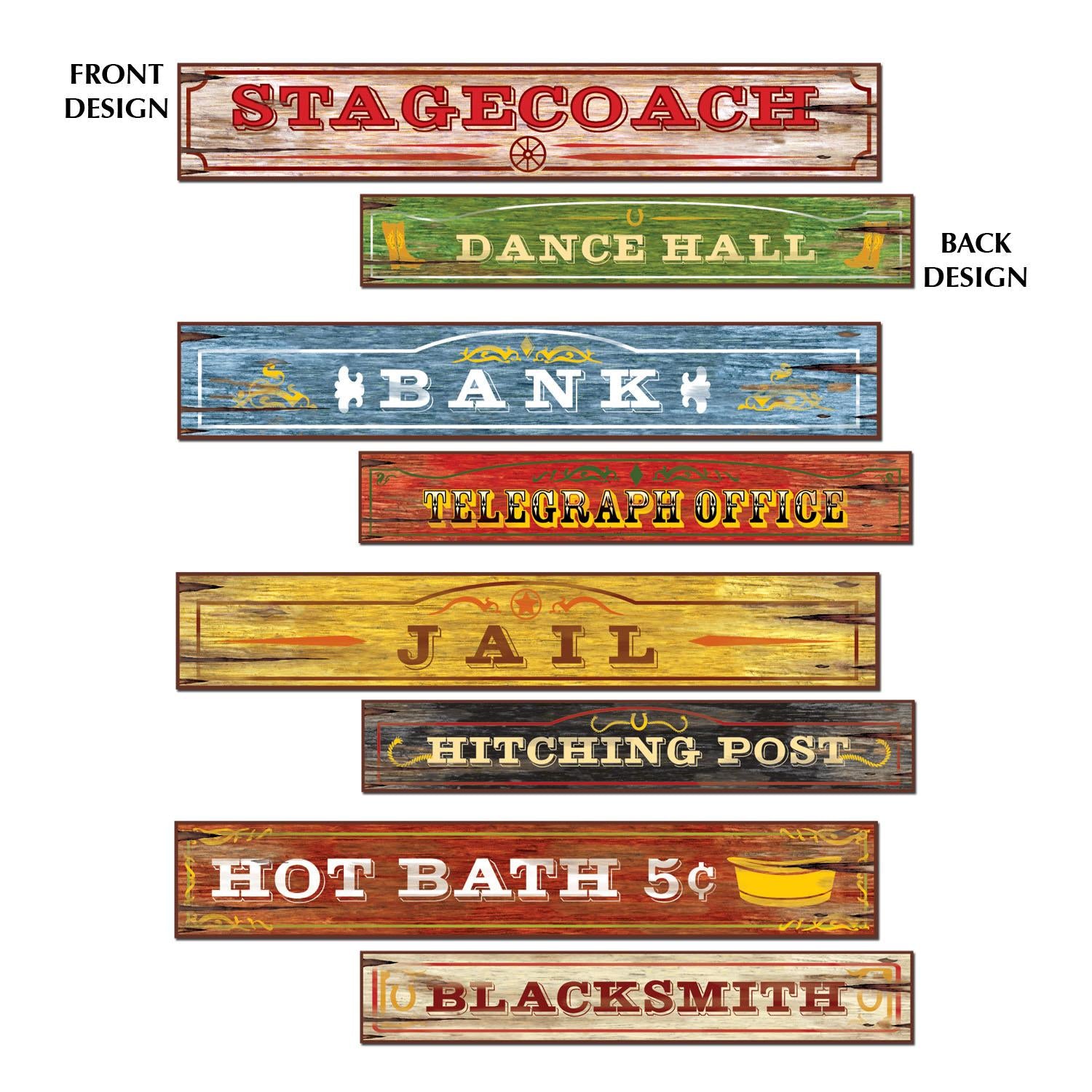 Beistle Western Sign Party Cutouts (4/Pkg)