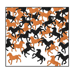 Confetti Horses Party Decorations black & copper (1 Oz/Pkg)