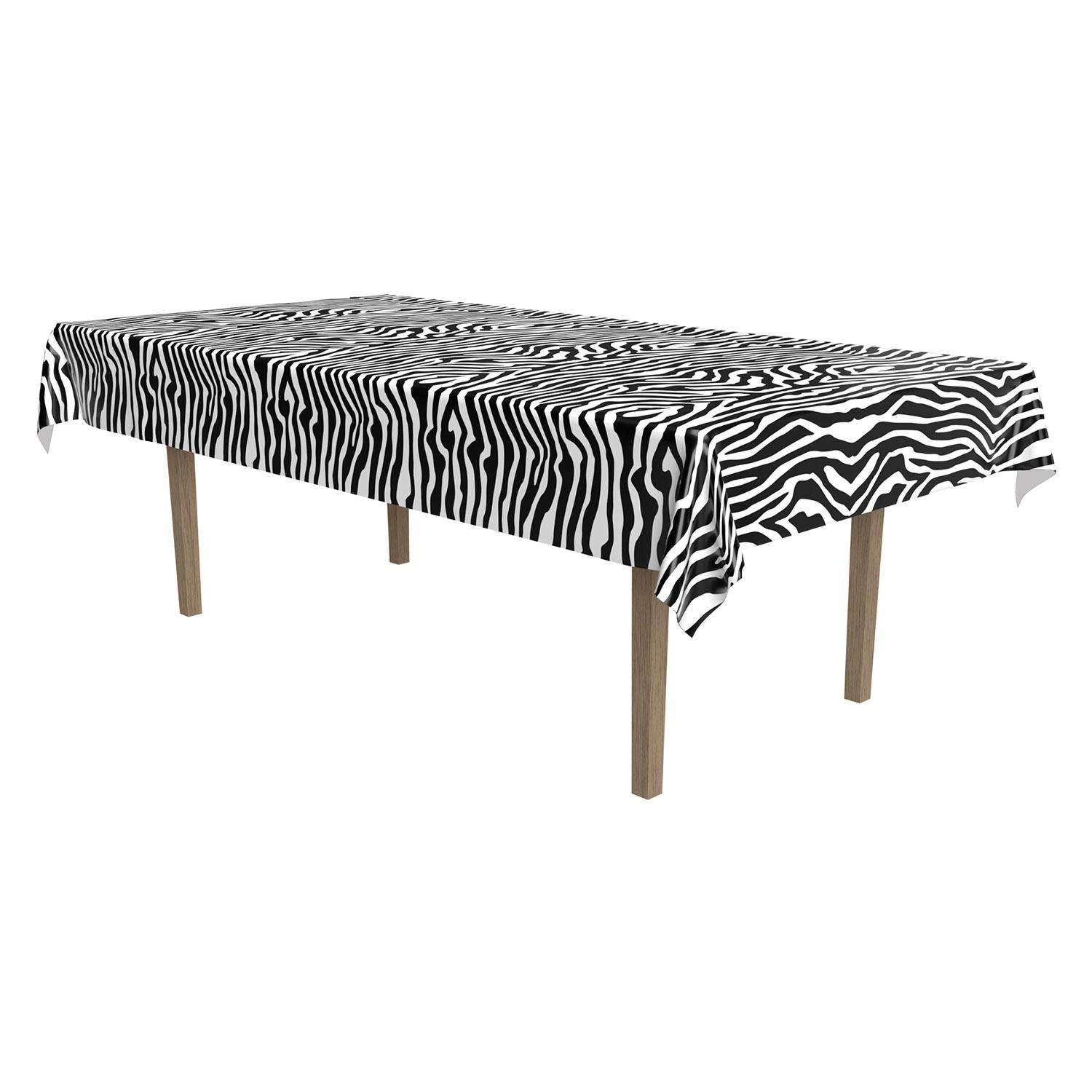 Beistle Zebra Print Party Tablecover