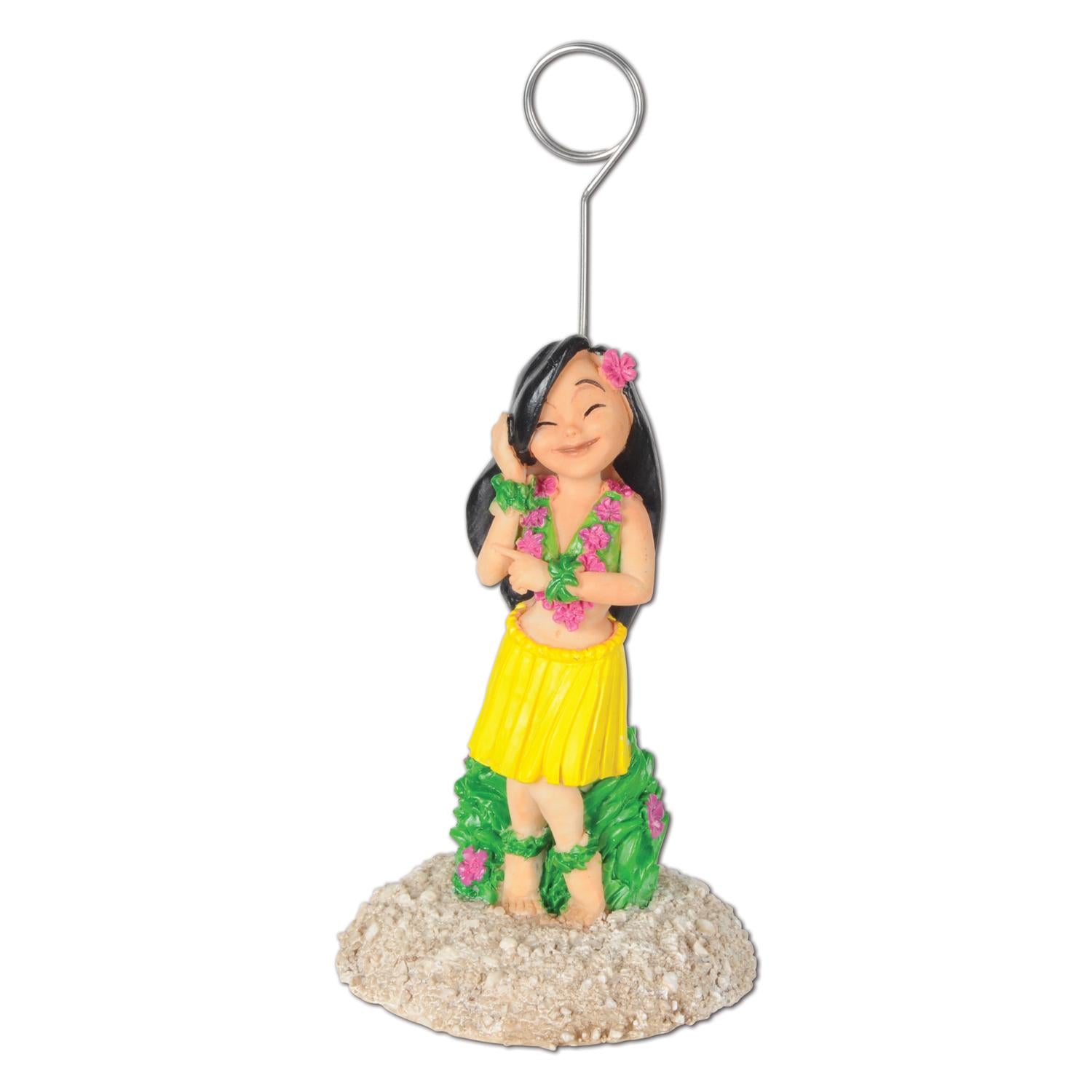 Beistle Luau Party Hula Girl Photo/Balloon Holder