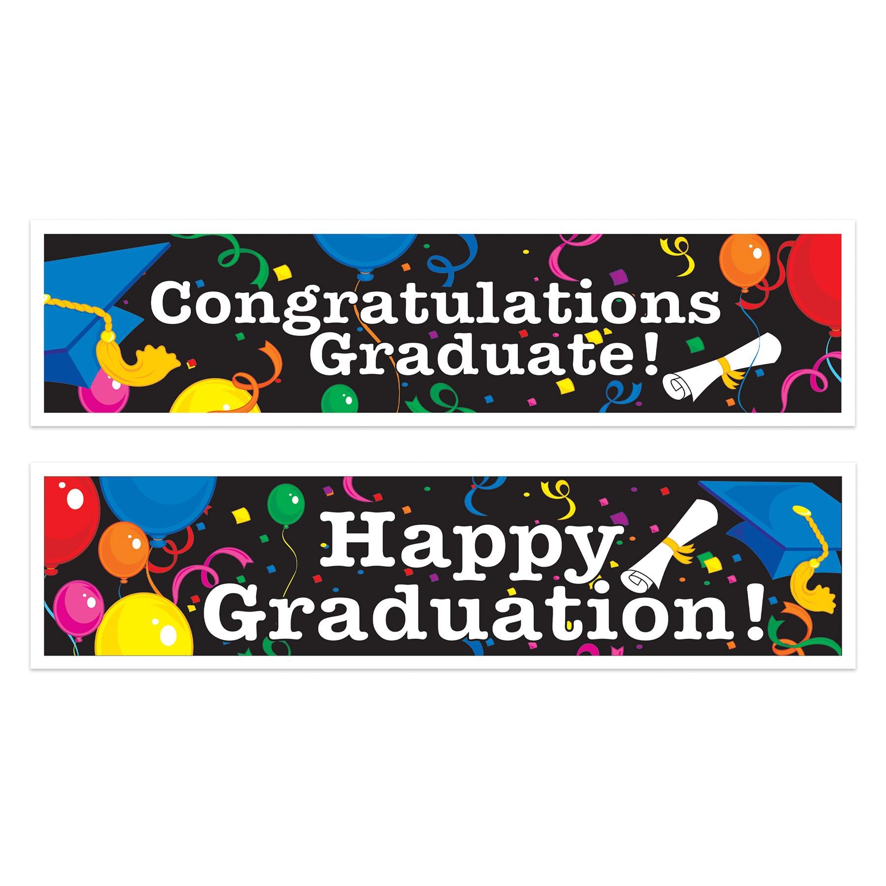 Beistle Graduation Party Banners (2/Pkg)