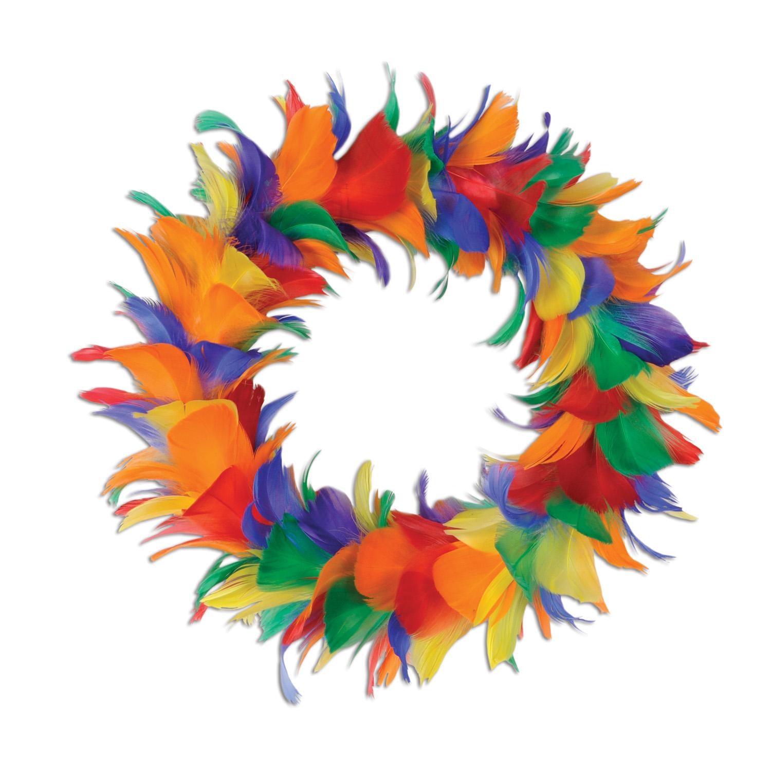 Beistle Fancy Party Wreath - rainbow (8 Inches)