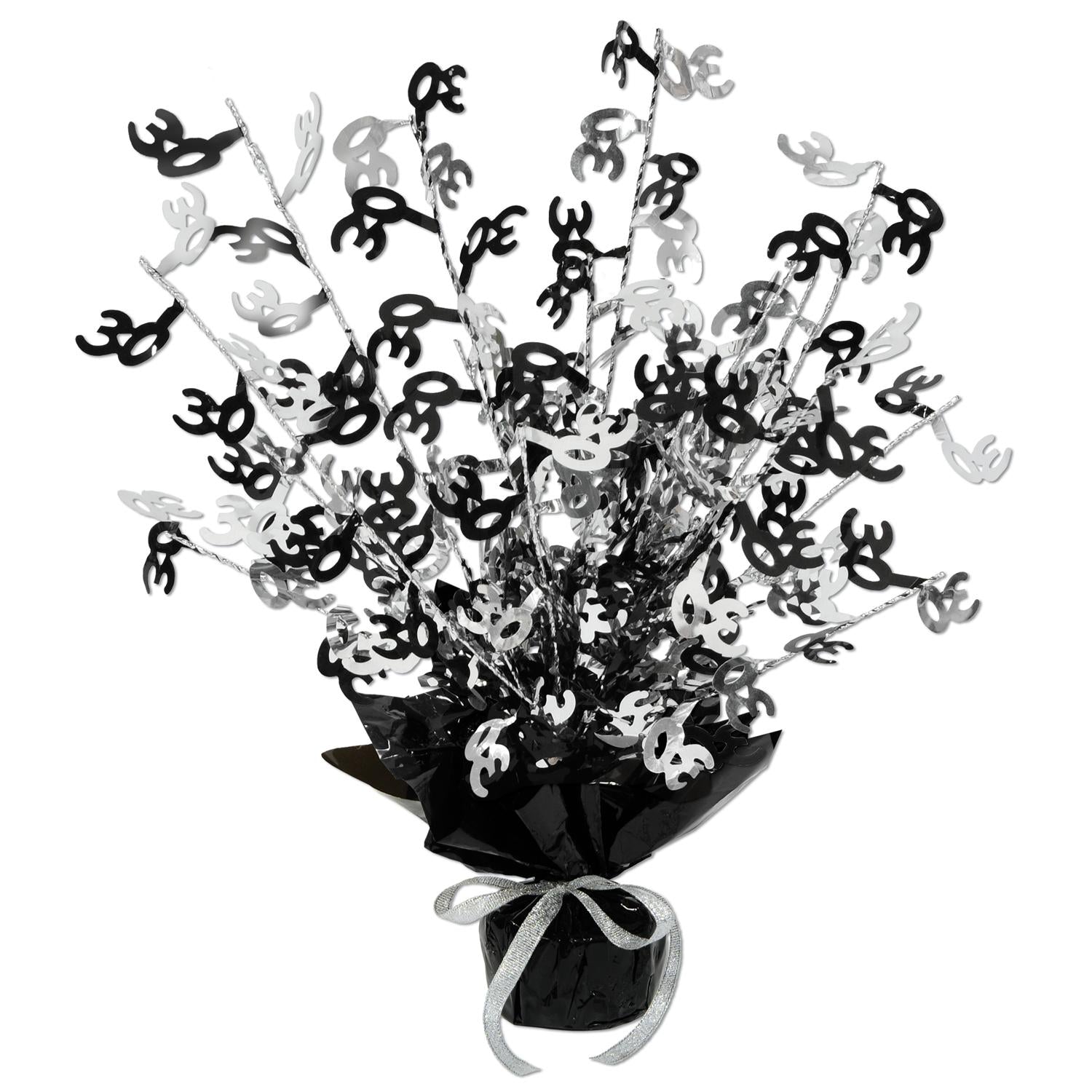 Beistle 30 Gleam 'N Burst Centerpiece - black