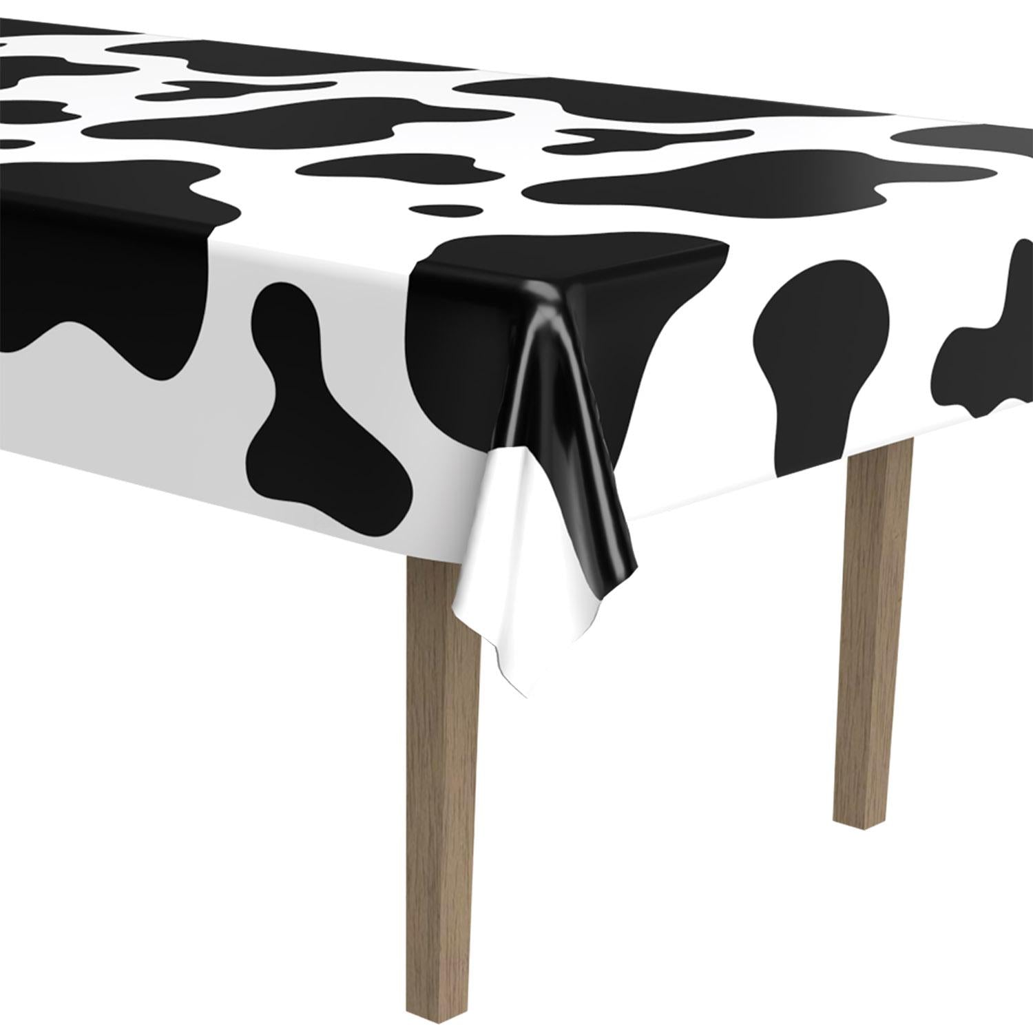 Beistle Cow Print Party Tablecover