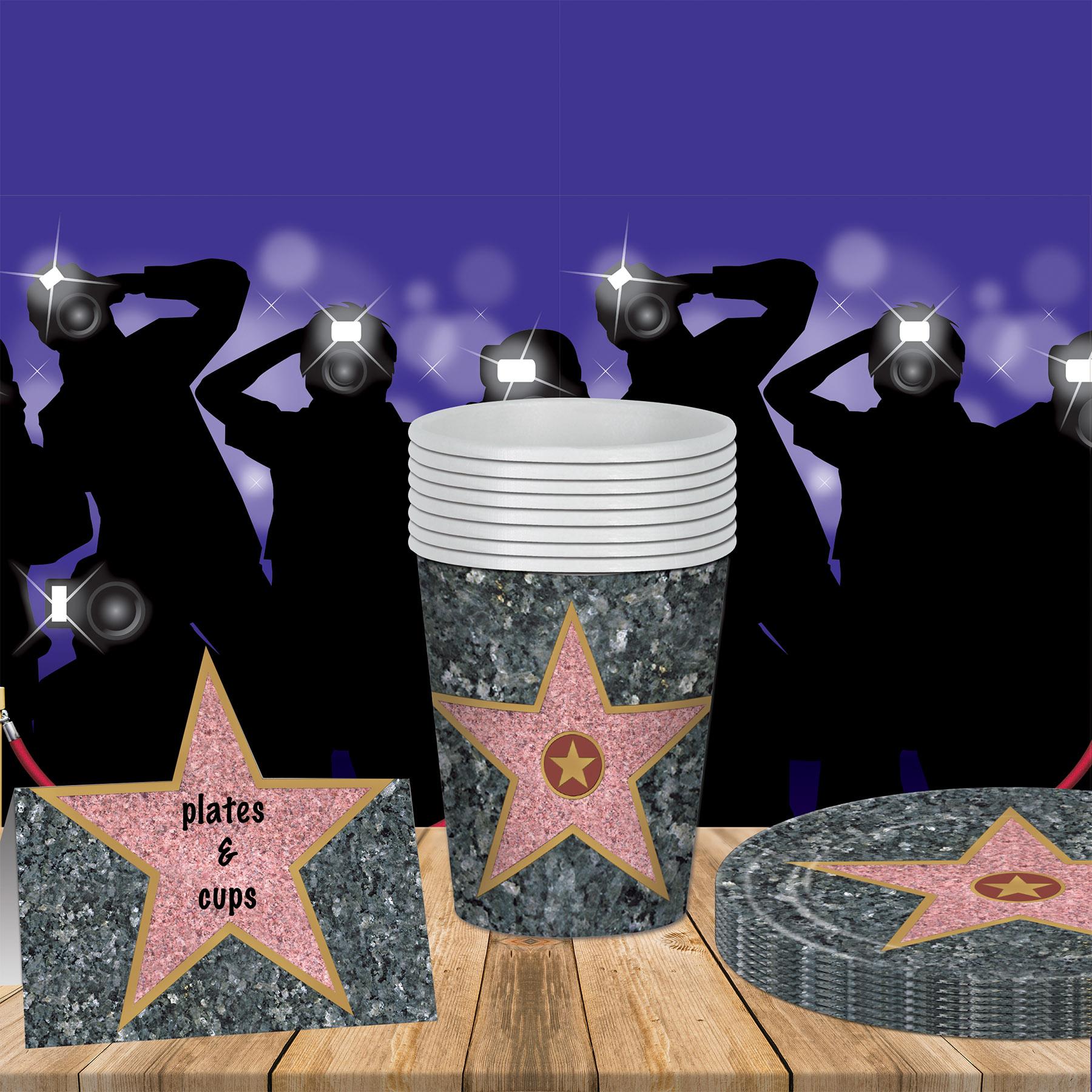 Awards Night Star Theme Party Paper Plates 7 inch (8/Pkg)