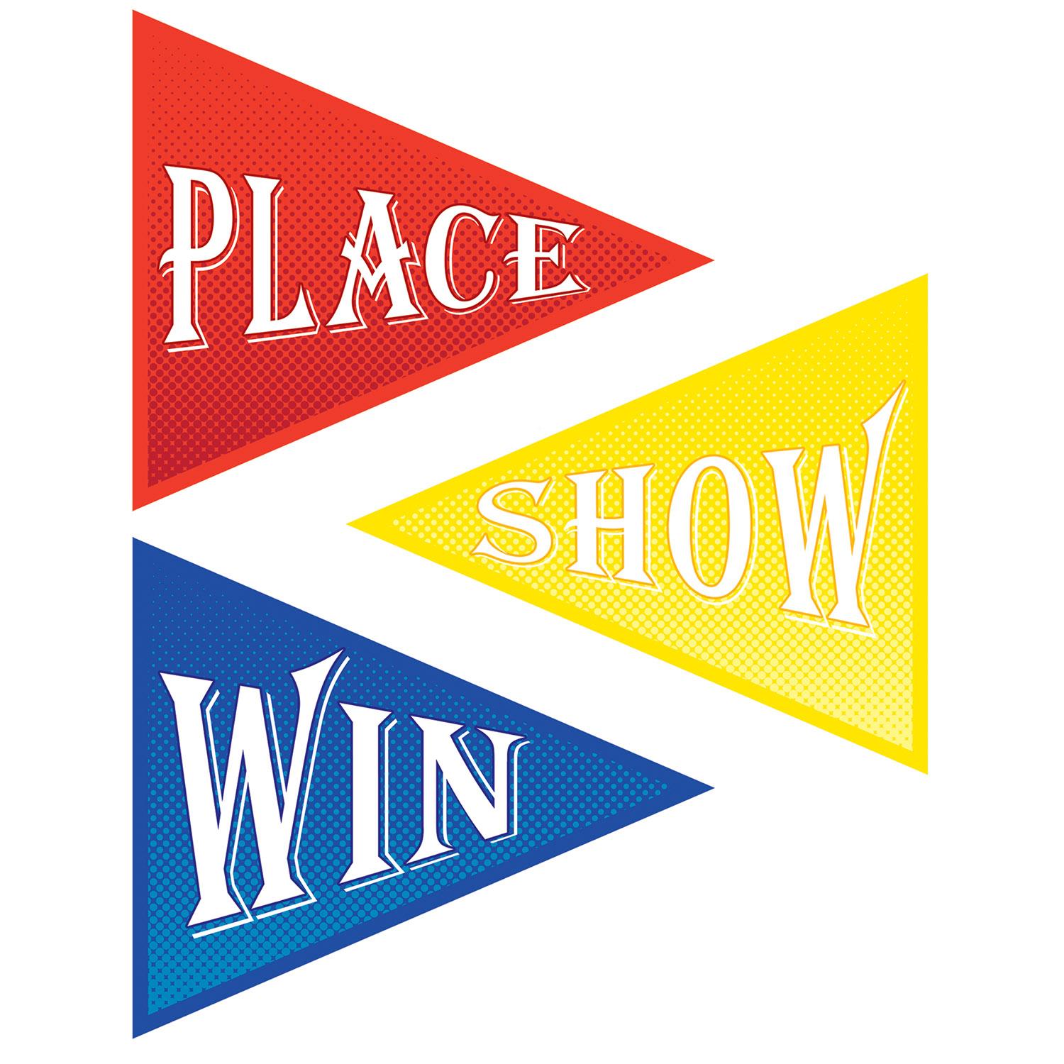 Beistle Win - Place & Show Party Cutouts (3/Pkg)