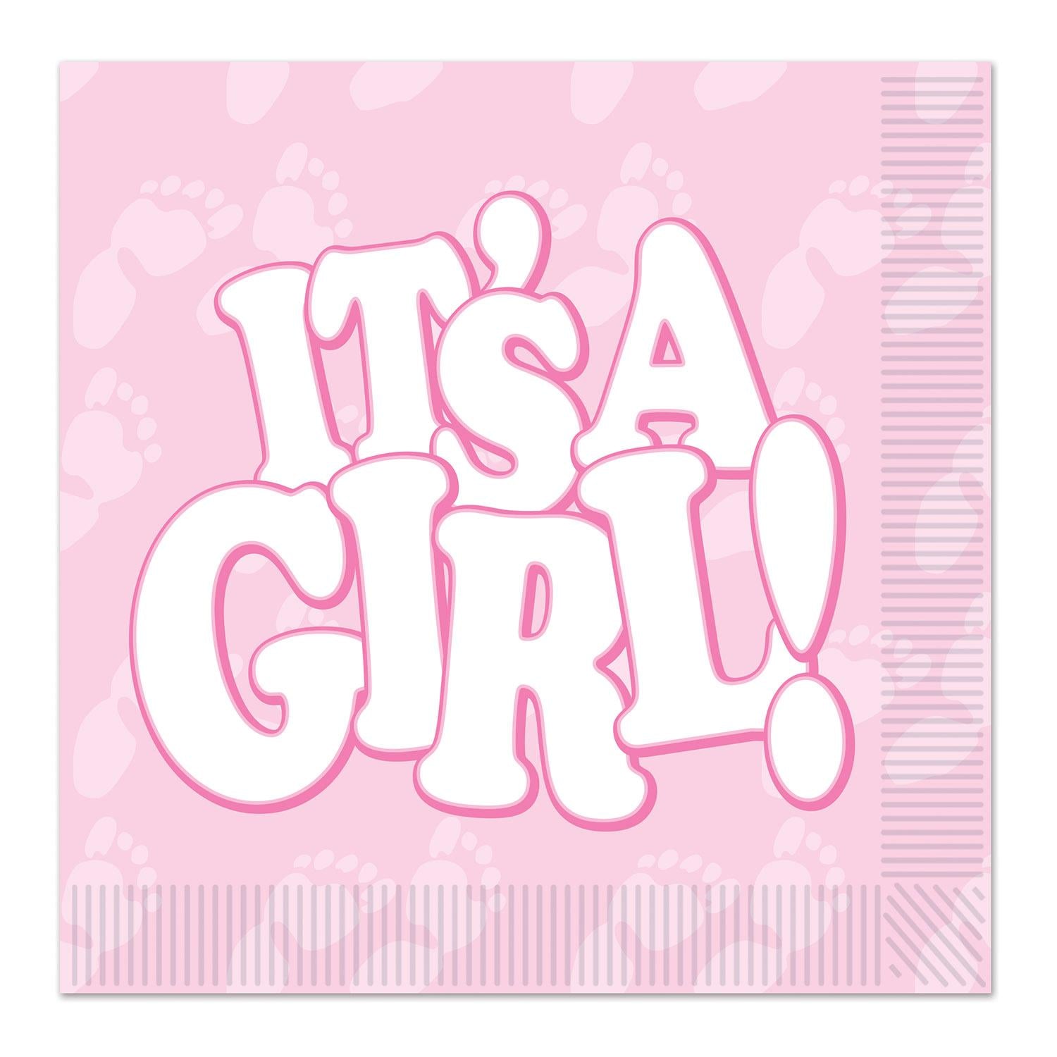 Beistle It's A Girl! Beverage Napkins (16/Pkg)