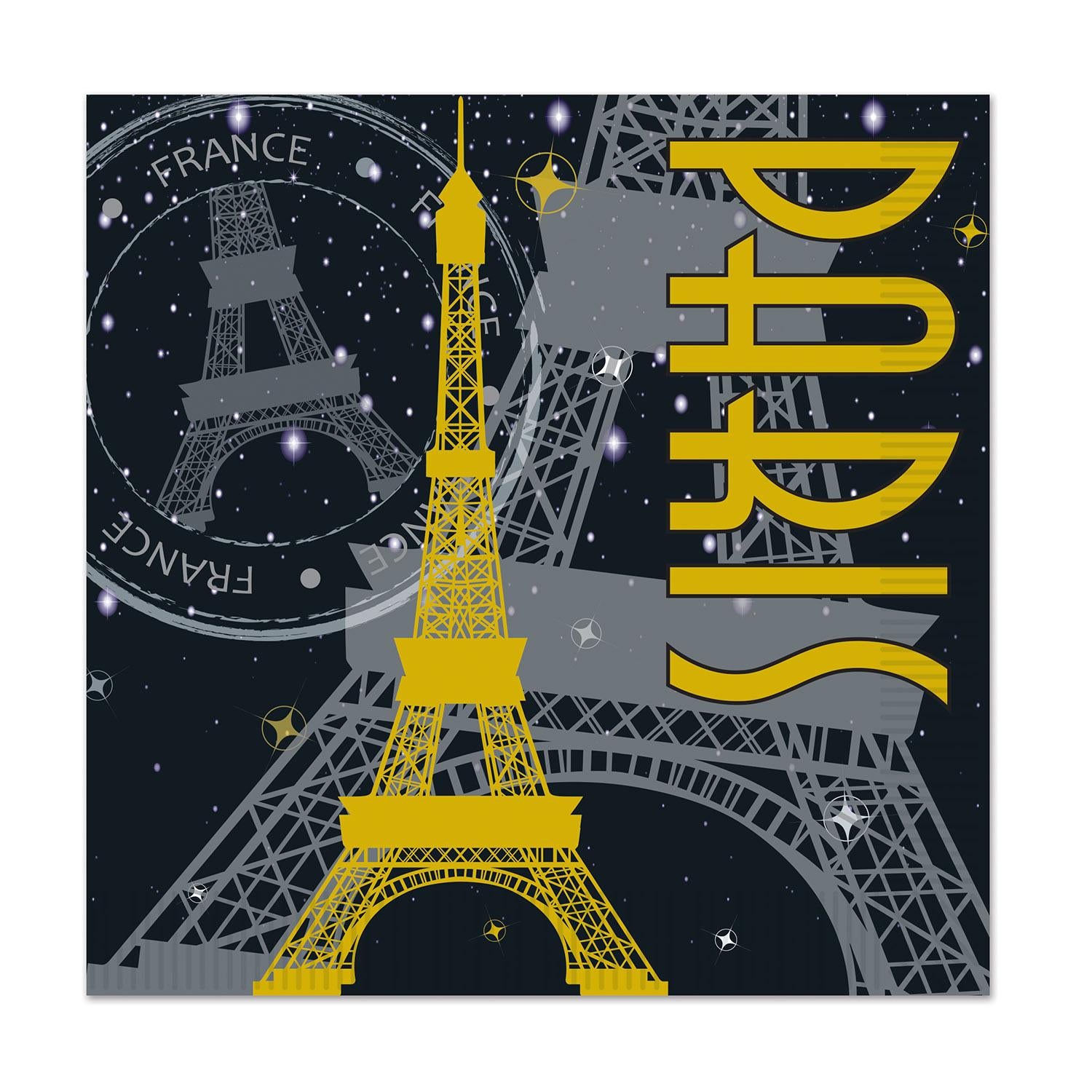 Beistle Paris Party Beverage Napkins (16/Pkg)