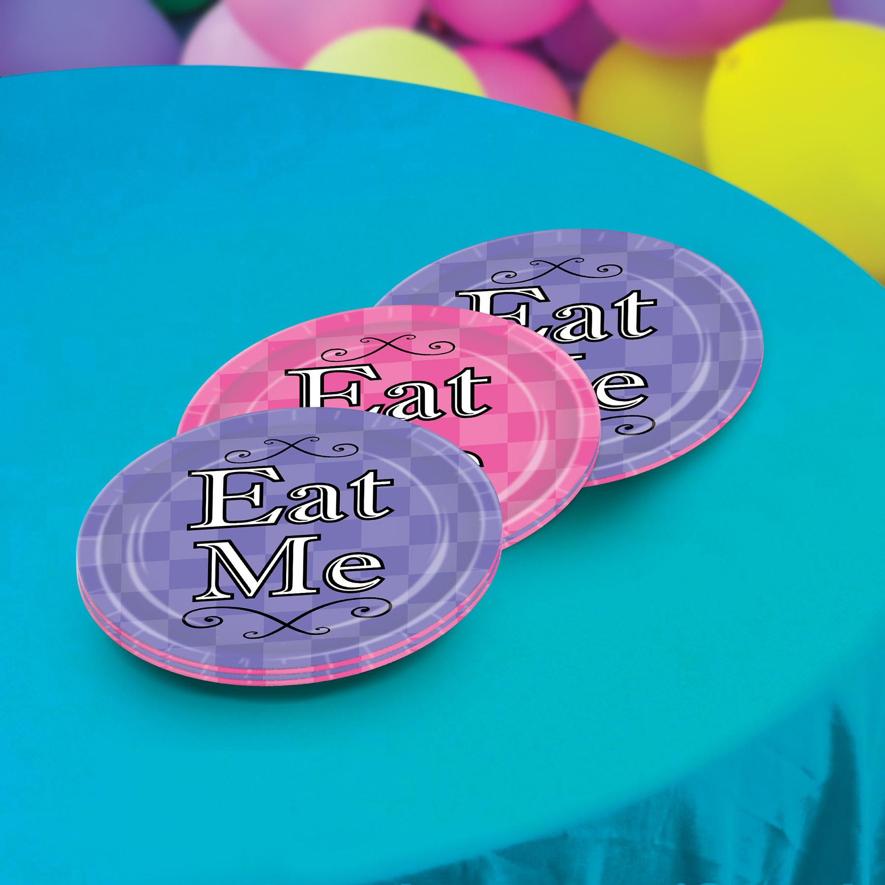 Beistle Alice In Wonderland Party Paper Plates 7 inch, 8/Pkg