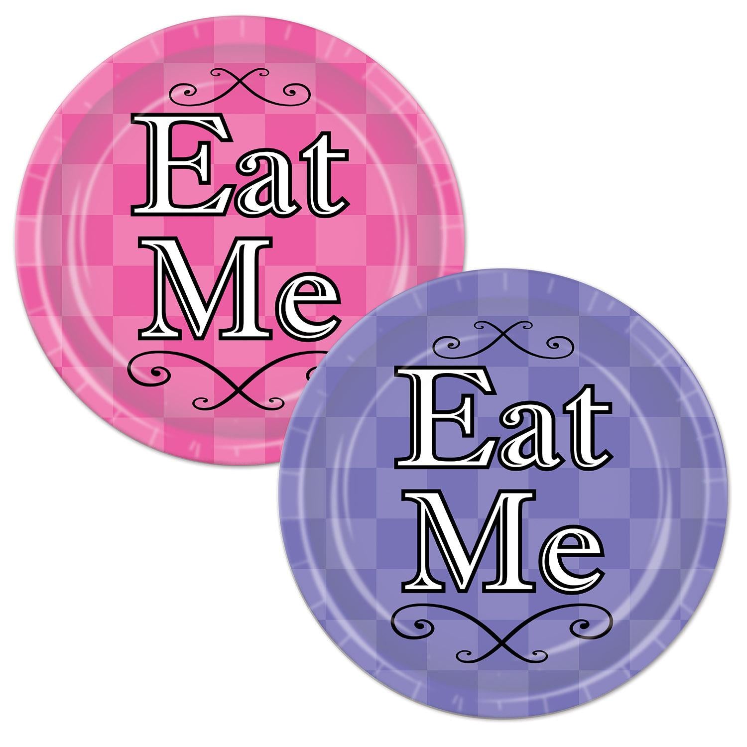 Beistle Alice In Wonderland Party Paper Plates 7 inch, 8/Pkg