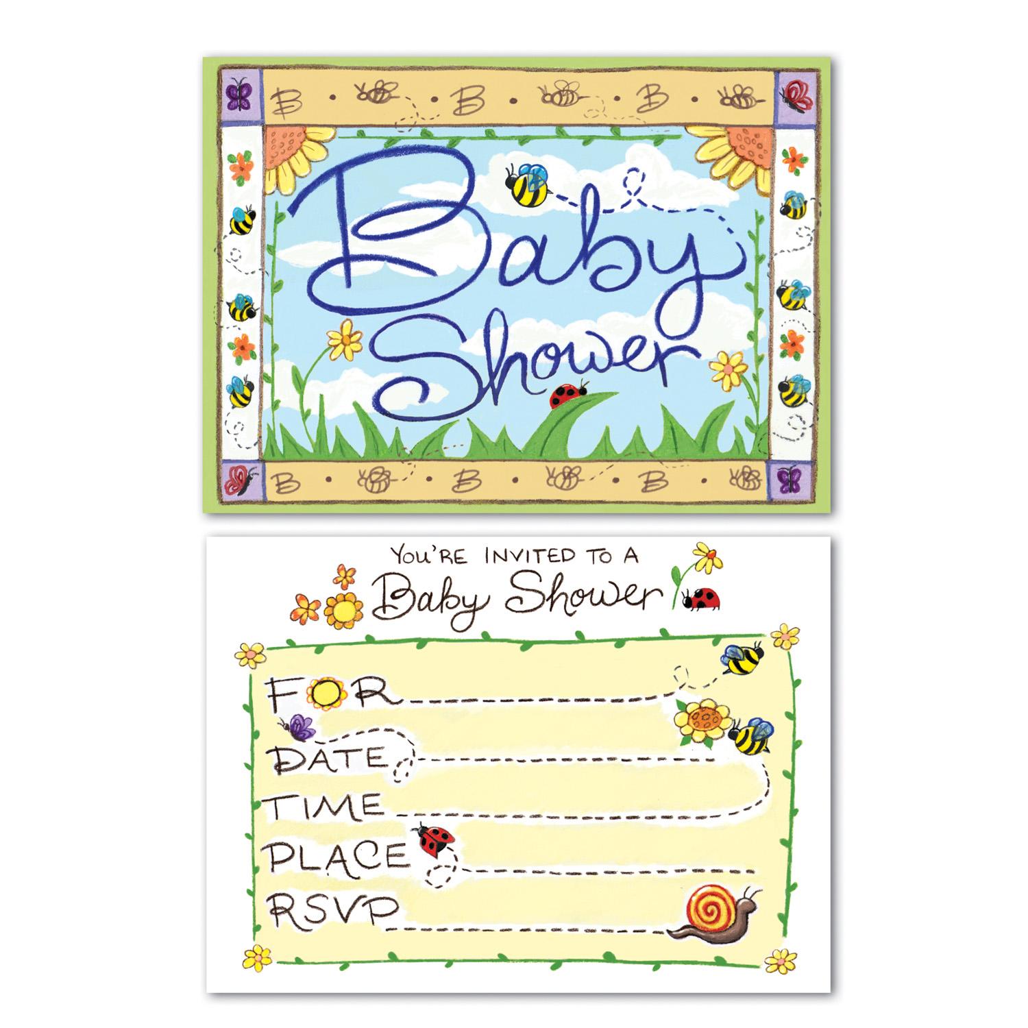 Beistle B Is For Baby Invitations (8/Pkg)