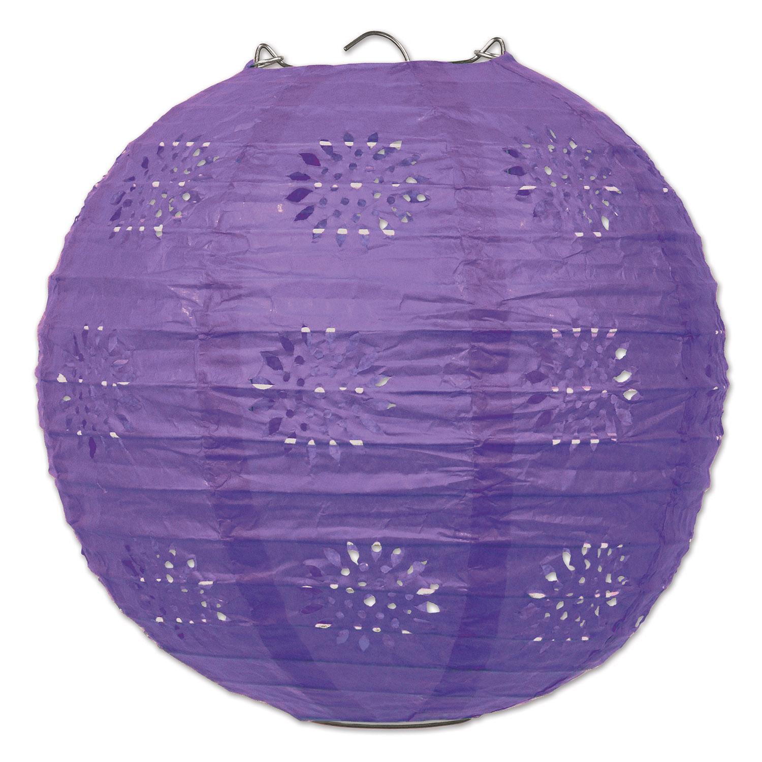 Beistle Party Lace Paper Lanterns purple (3/Pkg)