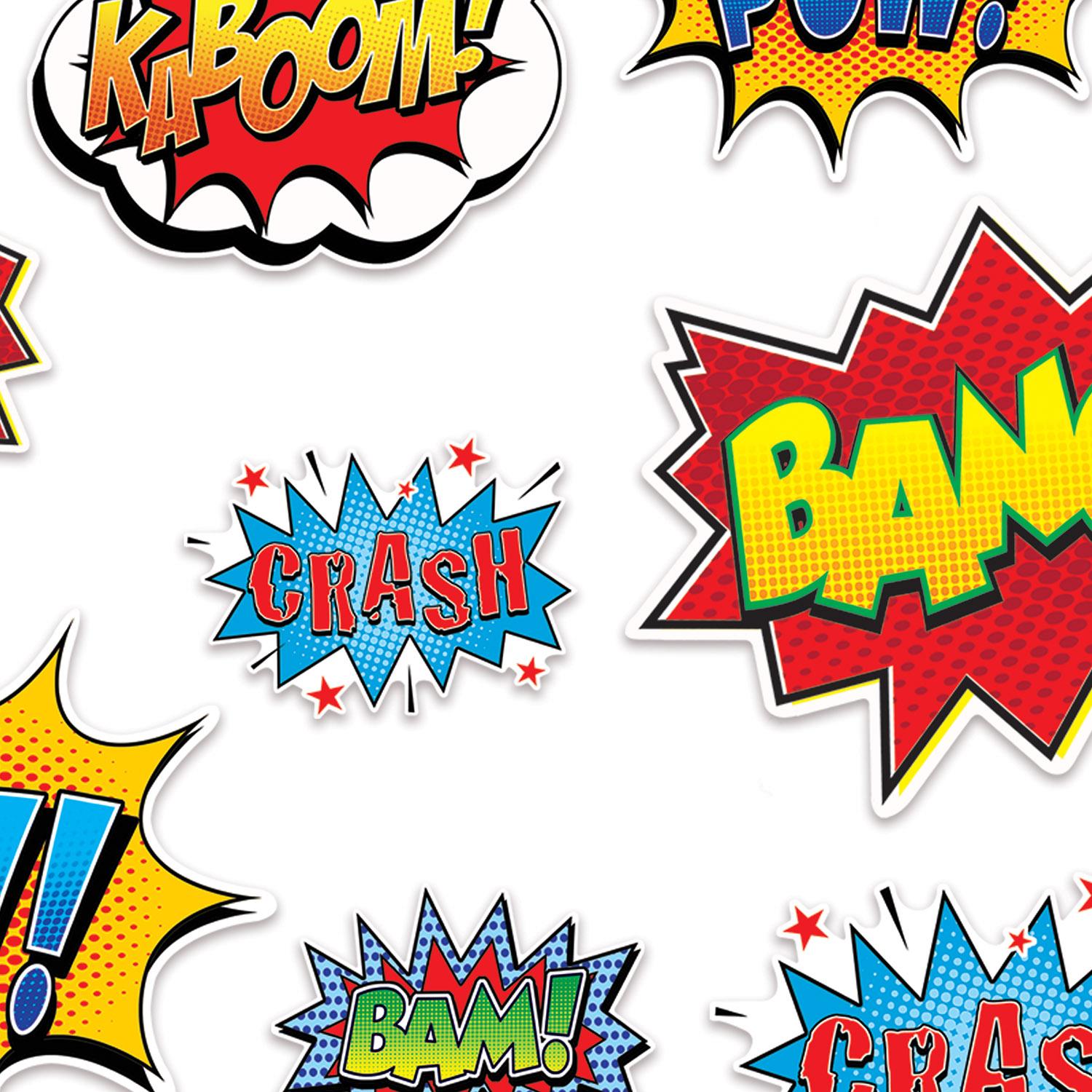 Beistle Hero Action Party Sign Cutouts (12/Pkg)