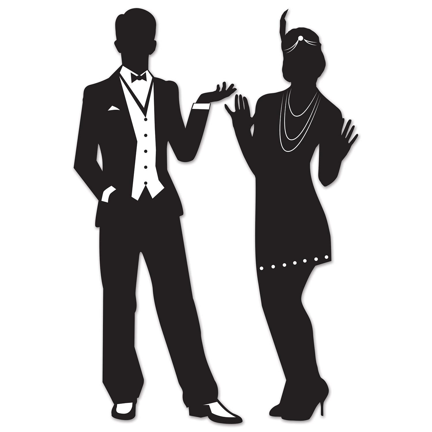 Beistle Roaring 20's Party Silhouettes (2/Pkg)