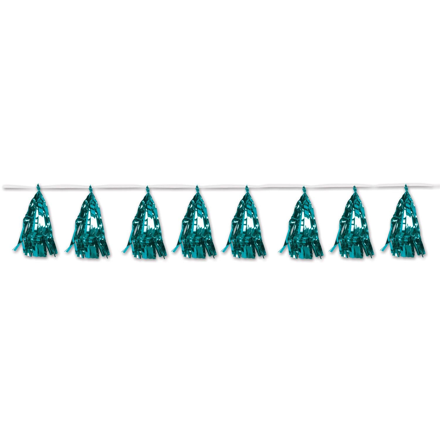 Beistle Metallic Party Tassel Garland - Turquoise