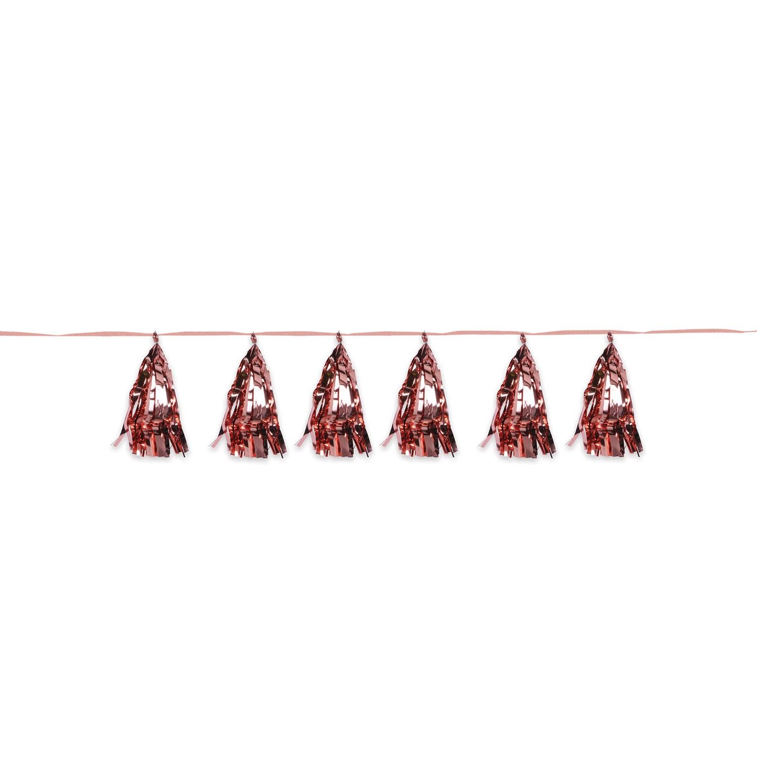 Beistle Metallic Party Tassel Garland - rose gold