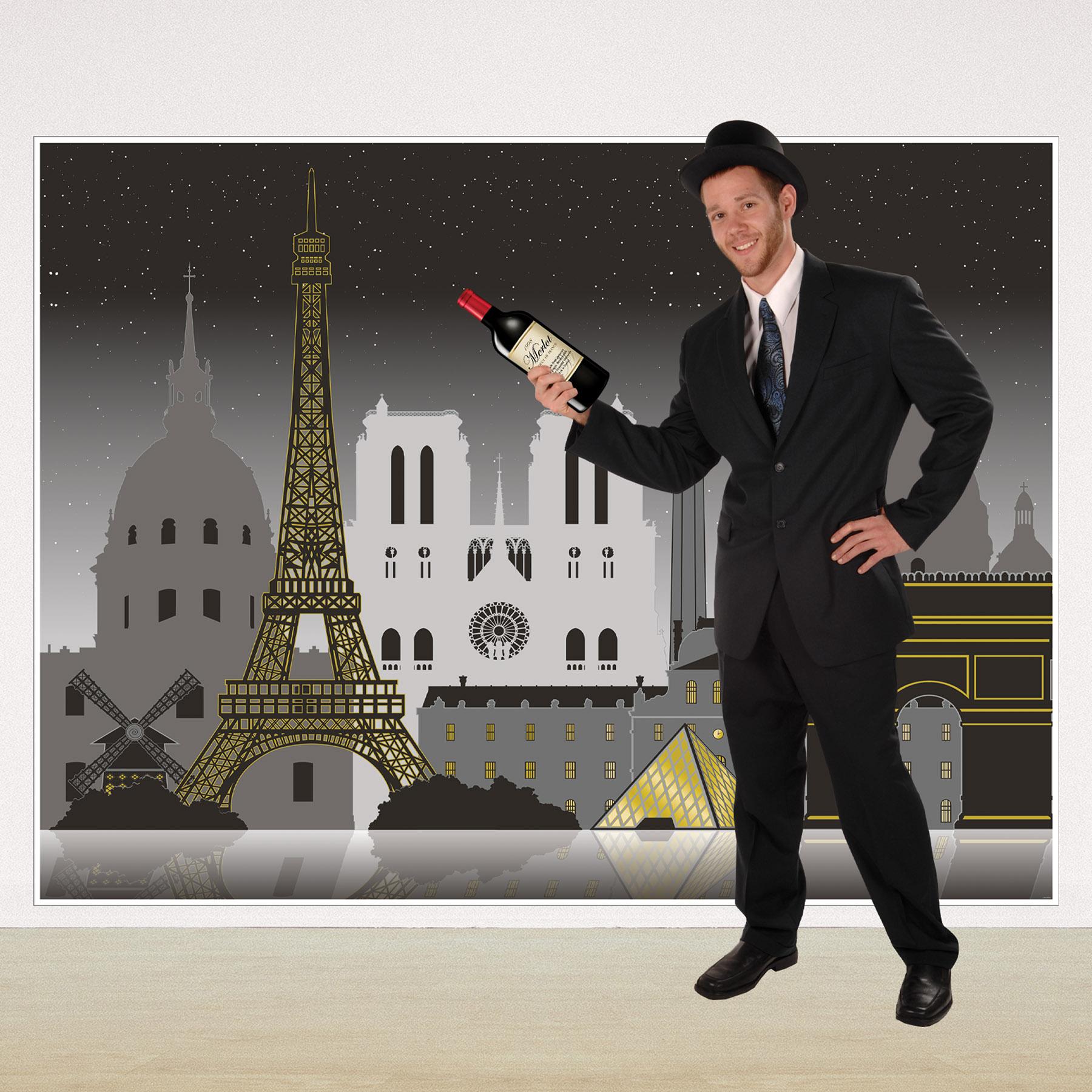 Beistle Paris Cityscape Party Insta-Mural Decoration