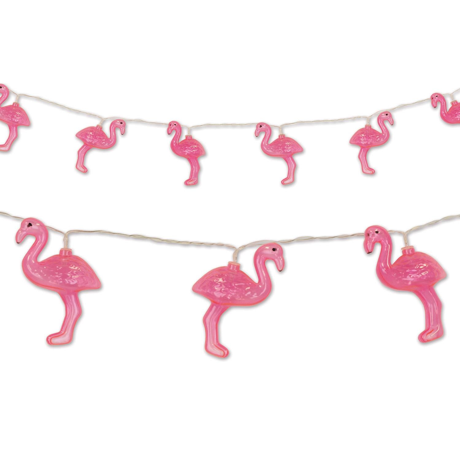 Beistle Luau Party Flamingo String Lights