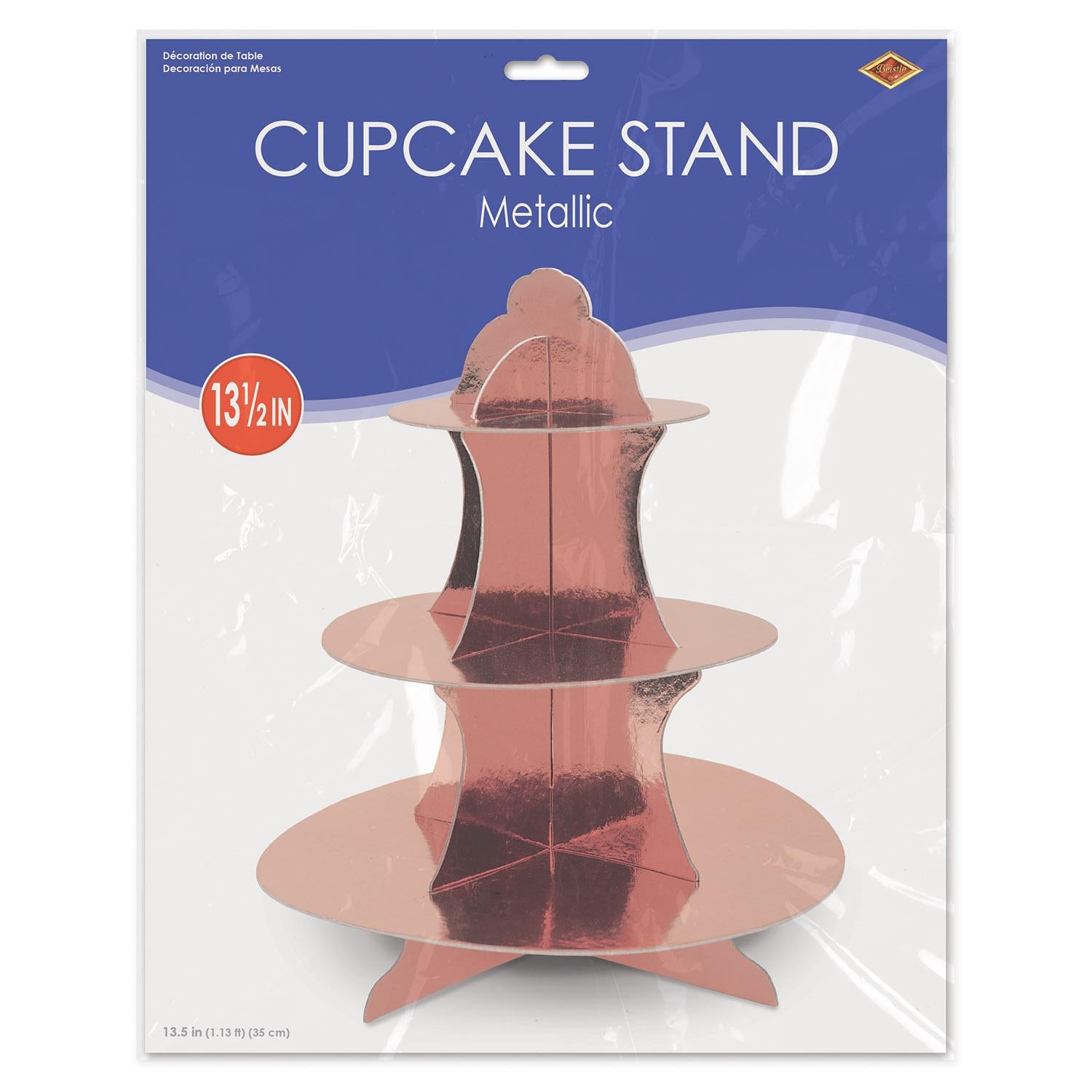 Beistle Metallic Party Cupcake Stand - Rose Gold