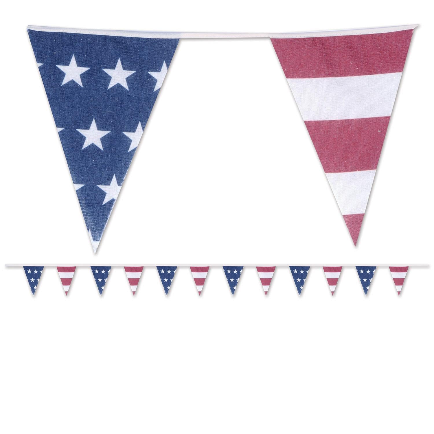 Beistle Americana Fabric Pennant Party Banner